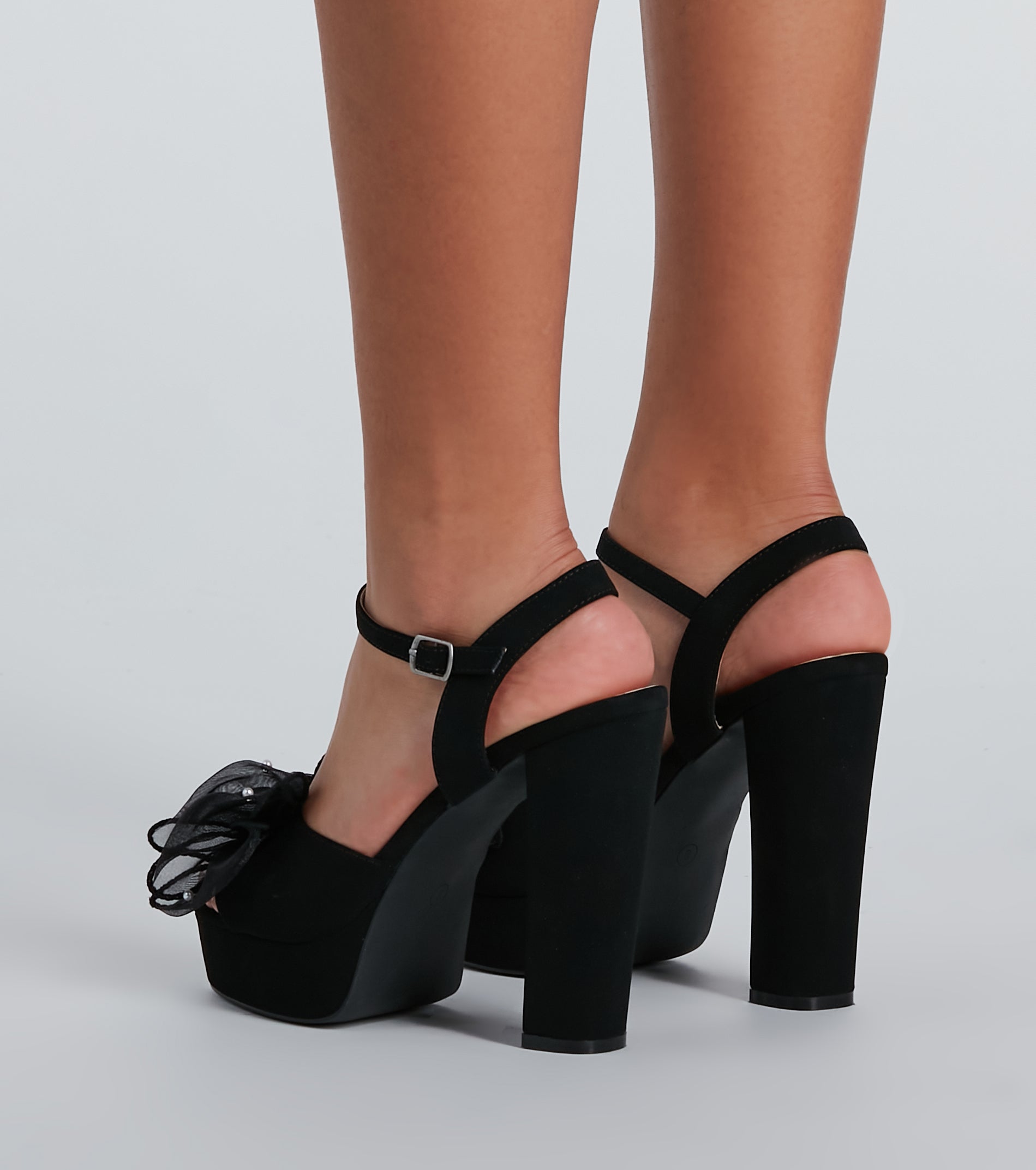 Ultimate Elegance Bow Platform Heels