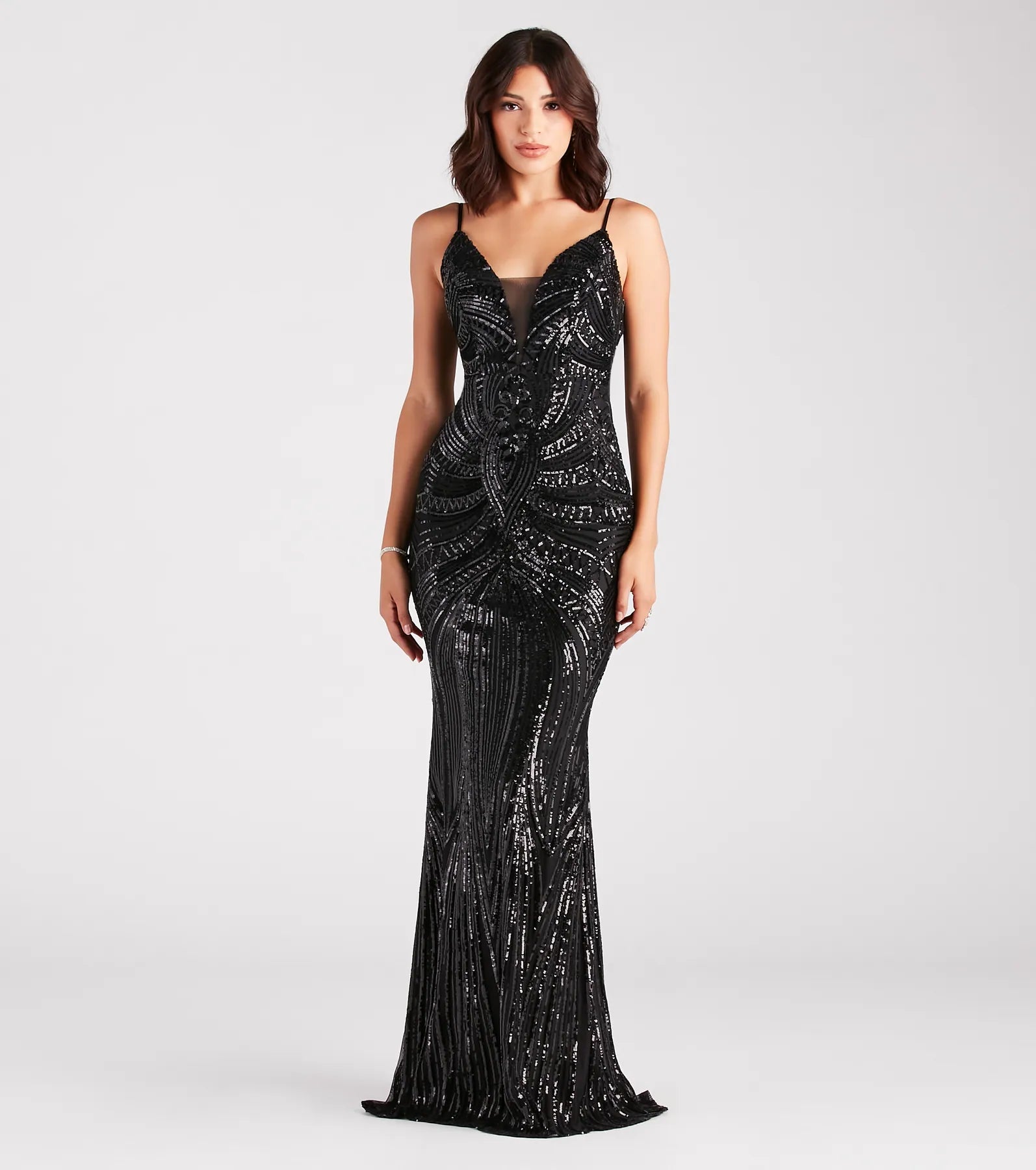 Premium Pauline Sequin Glamour Dress – Ultimate Formal Elegance