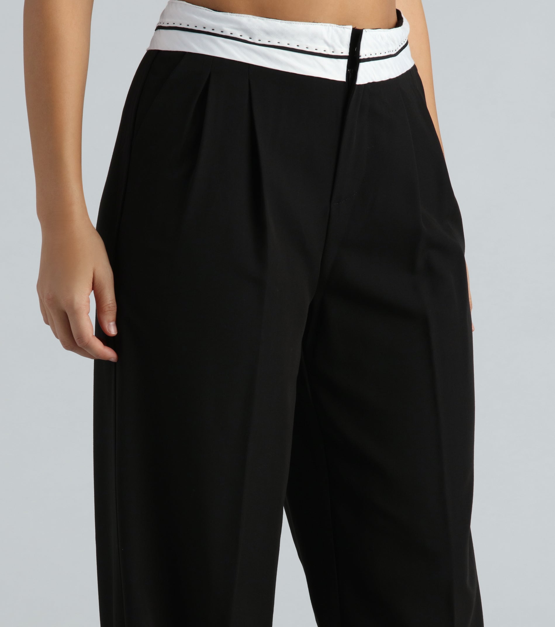 Ultimate Cool-Girl Confidence High-Waist Trouser Pants