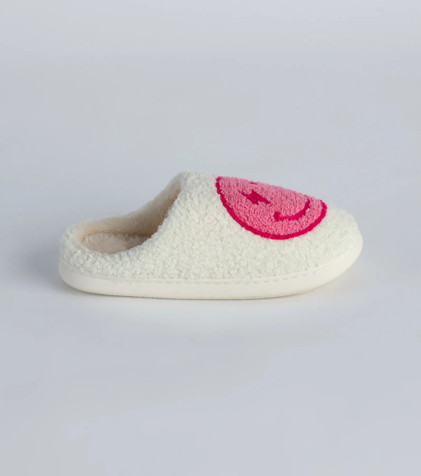 Ultimate Cozy Happy Face Sherpa Slippers