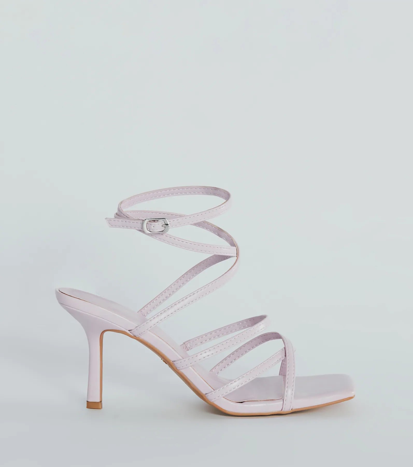 Ultimate On Repeat Strappy Faux Leather Stiletto Heels