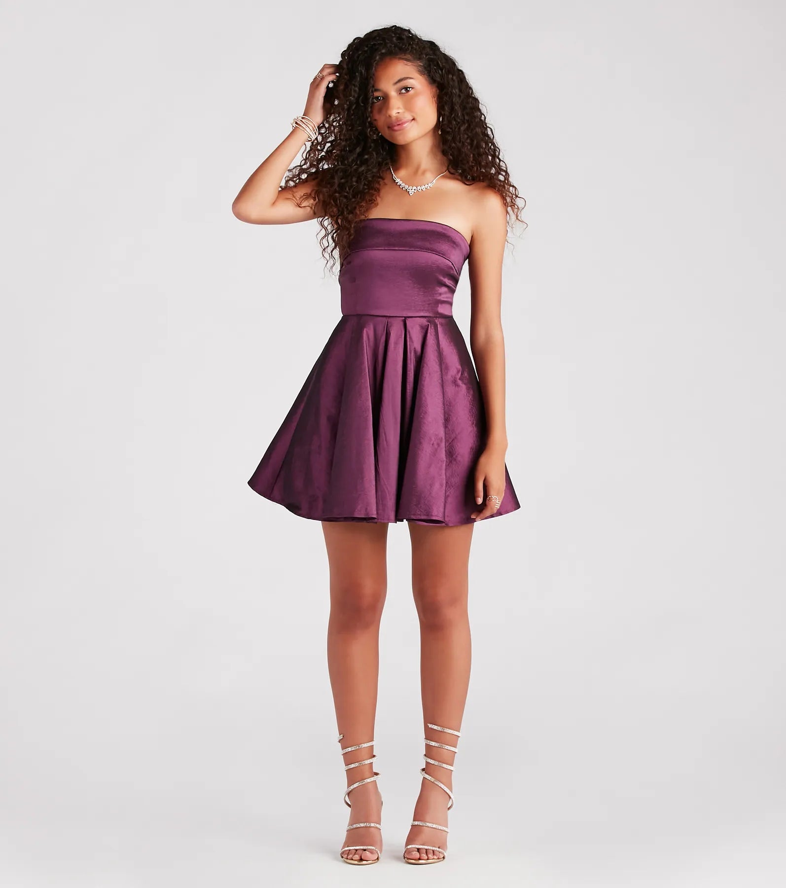 Ultimate Francie Taffeta Strapless Party Dress