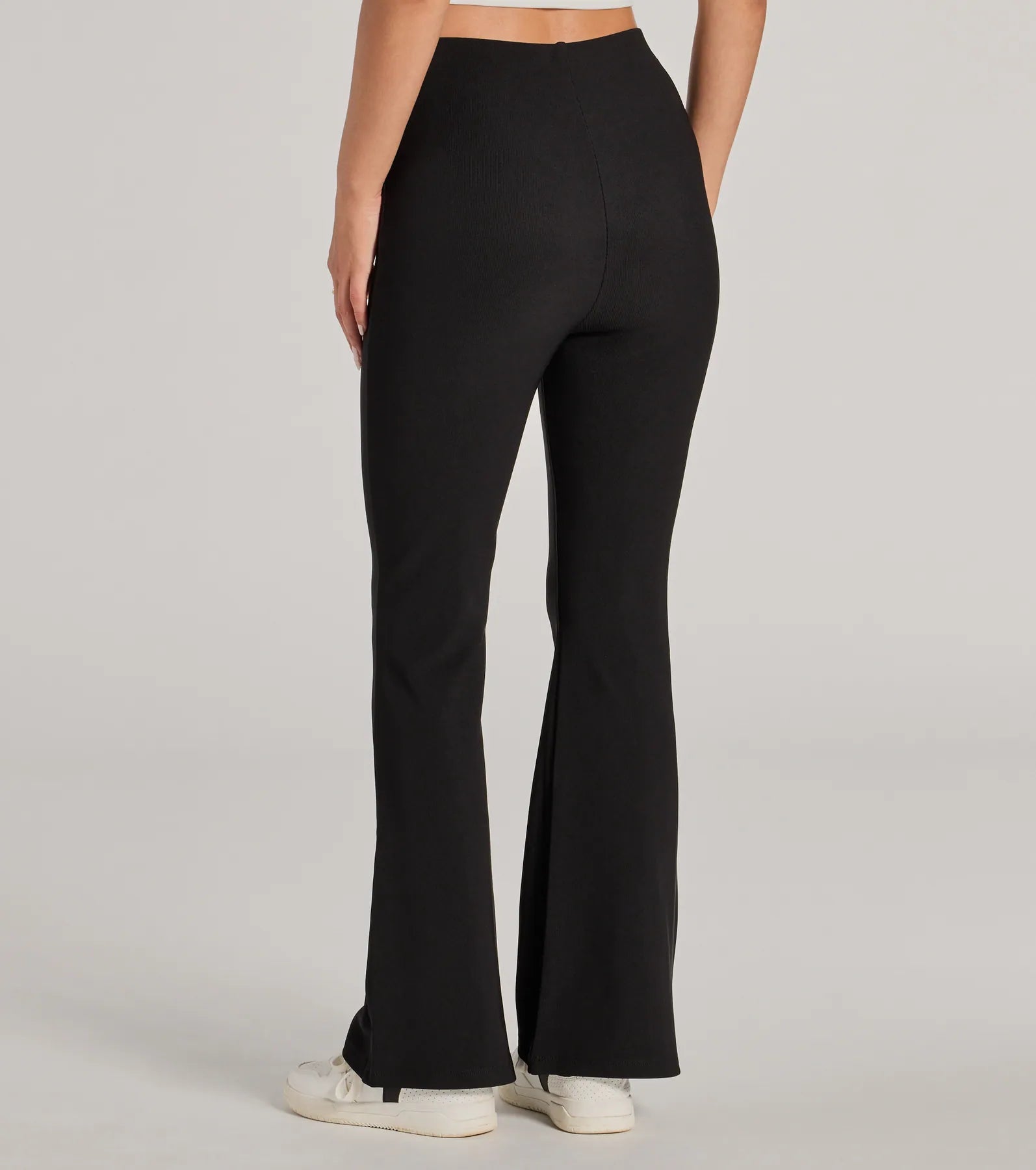 Ultimate Laidback Ribbed Knit Flare Pants - Premium Comfort & Style