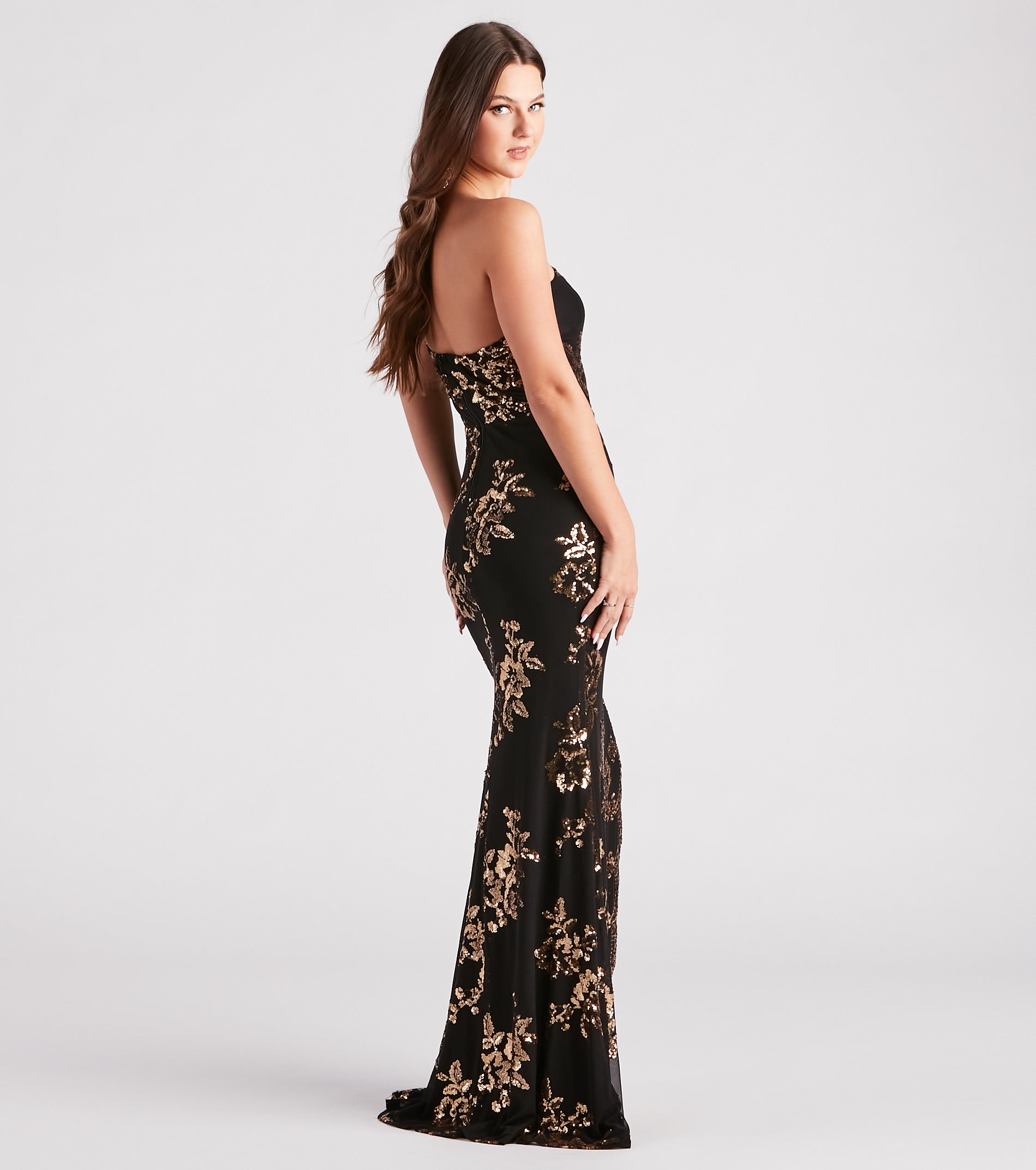 Premium Kamryn Floral Sequin Elegance Dress