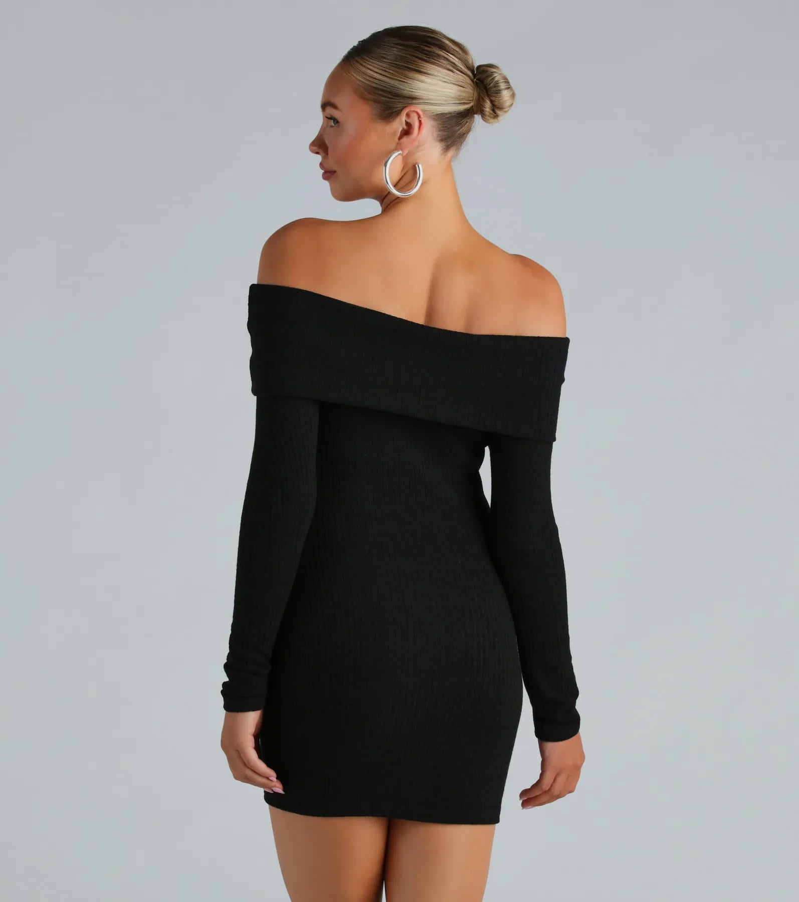 Ultimate Chic Off-The-Shoulder Mini Dress