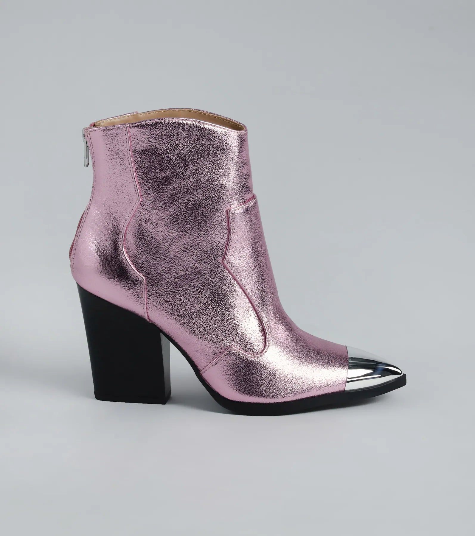 Ultimate Glamour Metallic Cowboy Booties