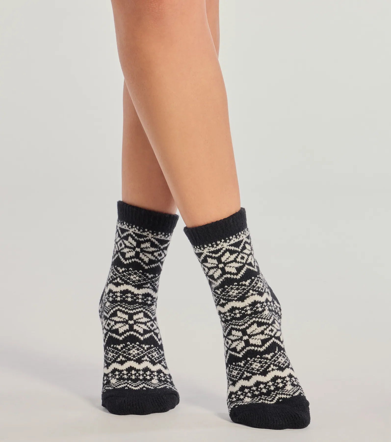 Premium Fair Isle Cozy Socks Two-Pack