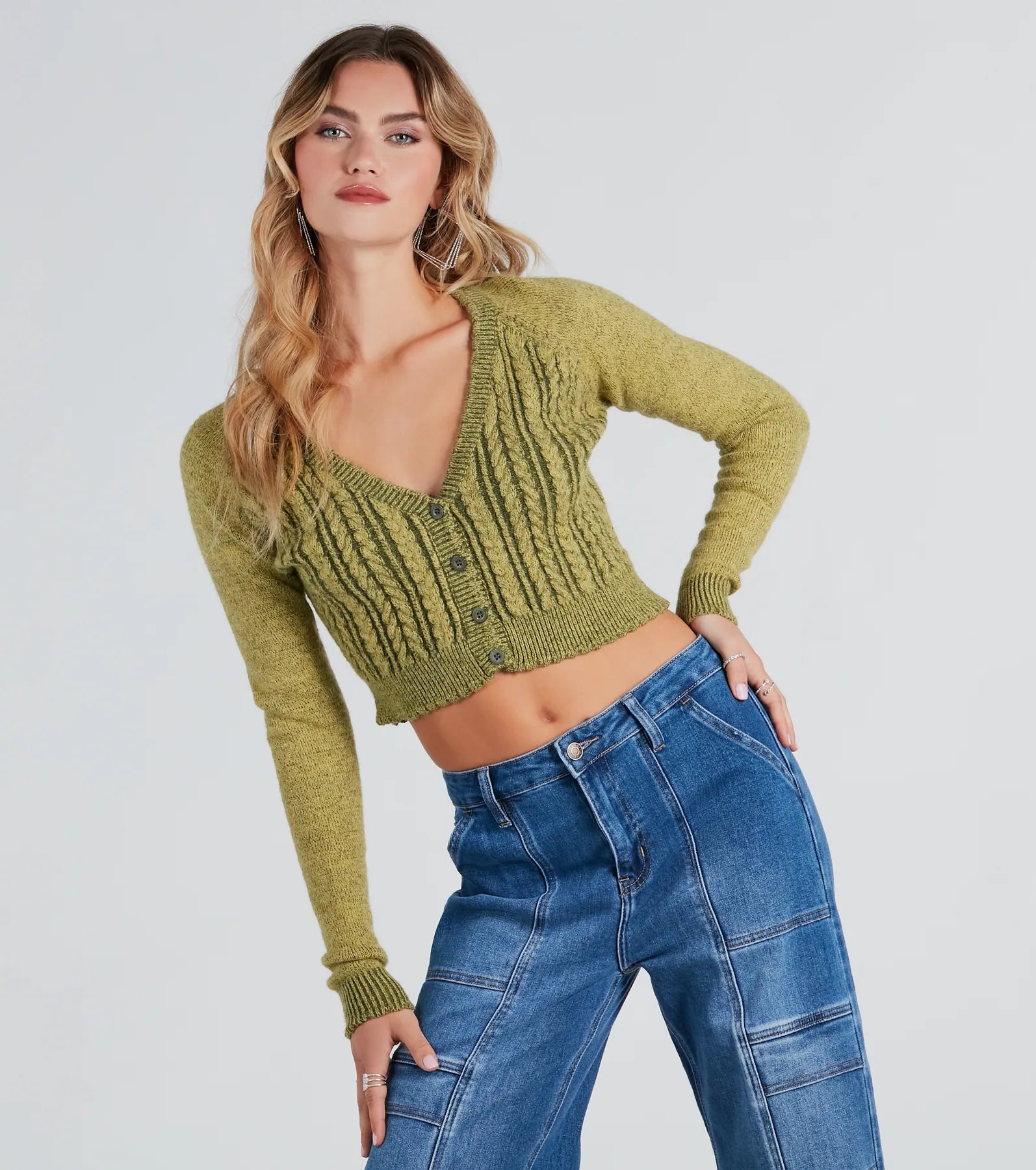 Ultimate Cozy Cable Knit Crop Cardigan - Premium Style Essential