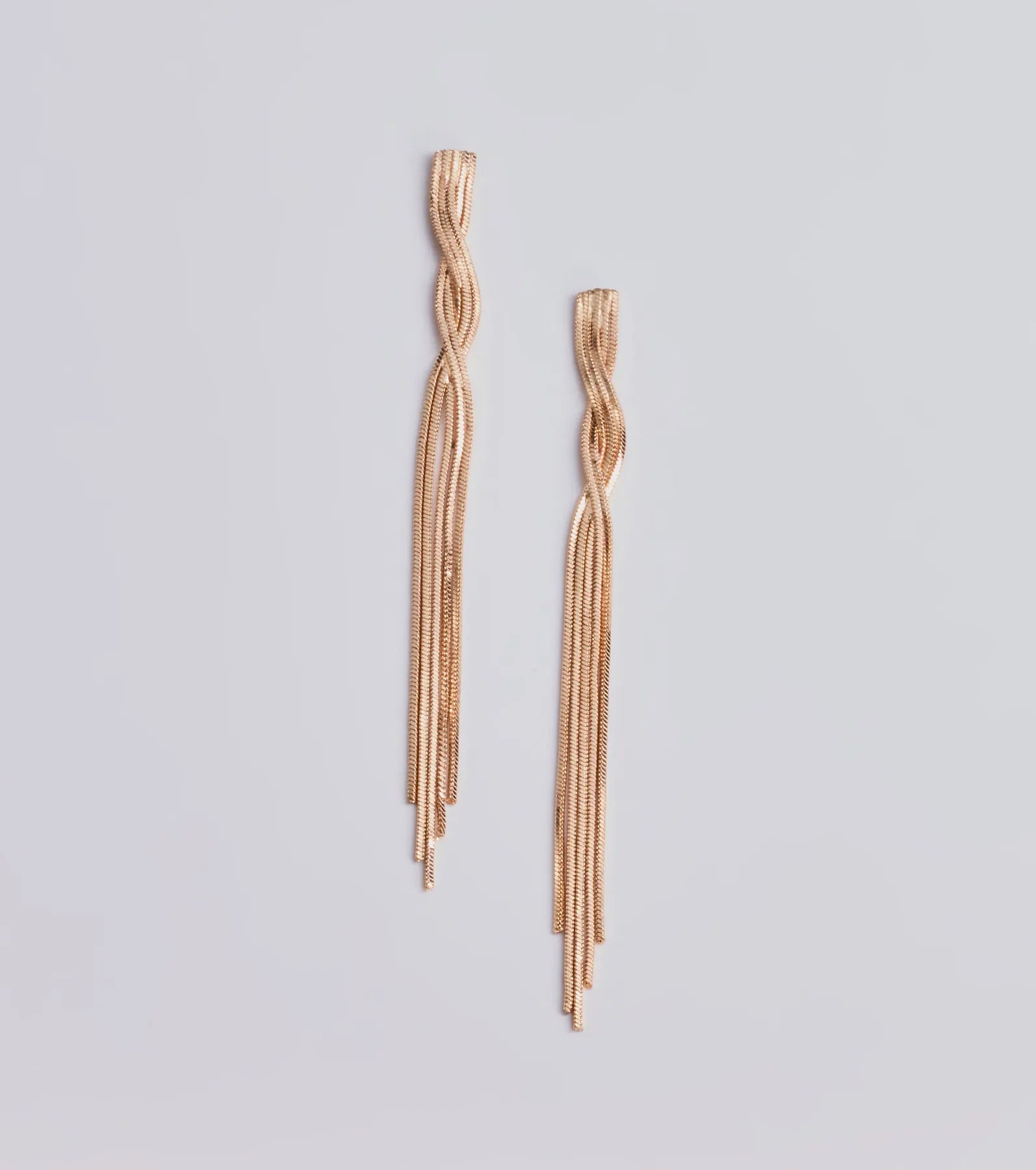 Ultimate Glamour Twisted Fringe Earrings