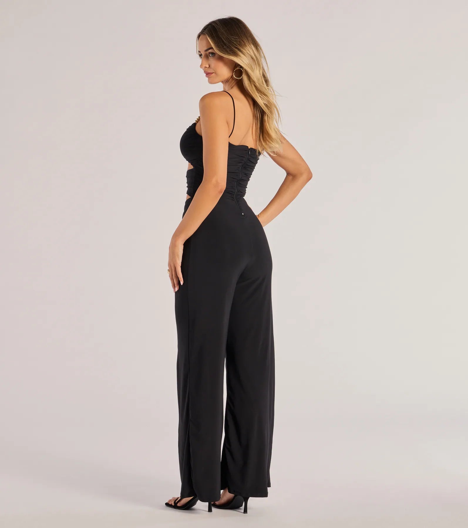 Ultimate Double Take Wide-Leg Cutout Jumpsuit