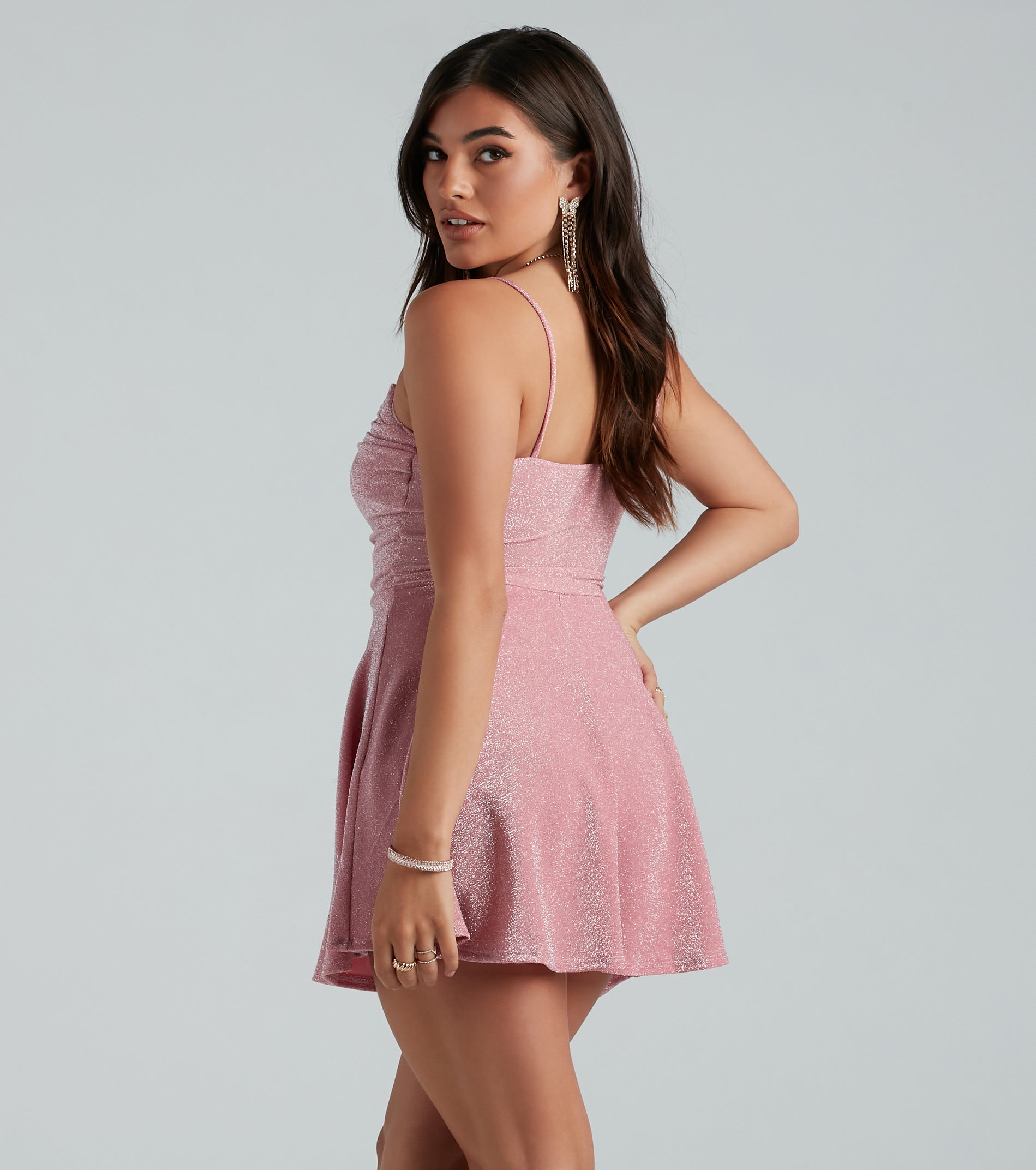 Ultimate Party Glitter Skater Romper - Sparkle & Twirl