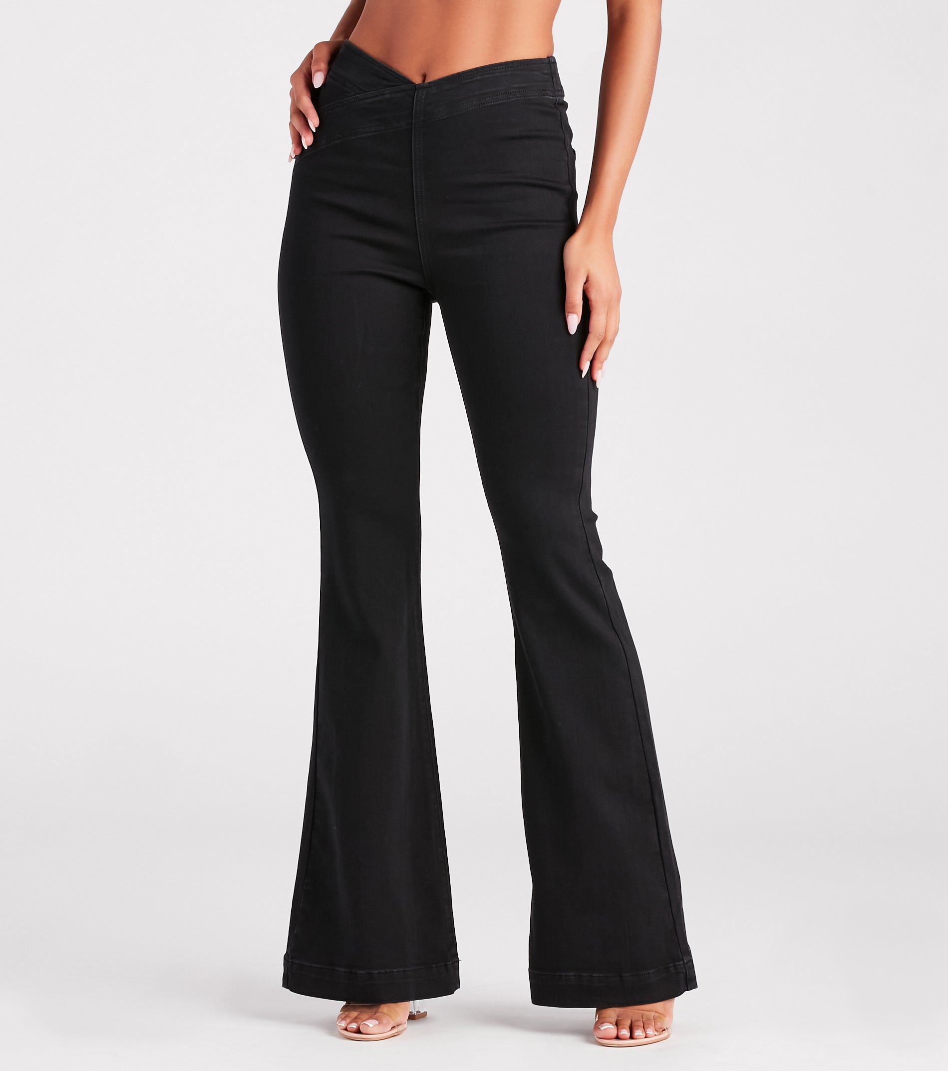 Ultimate Snatched V-Cut Waist Flare Jeans