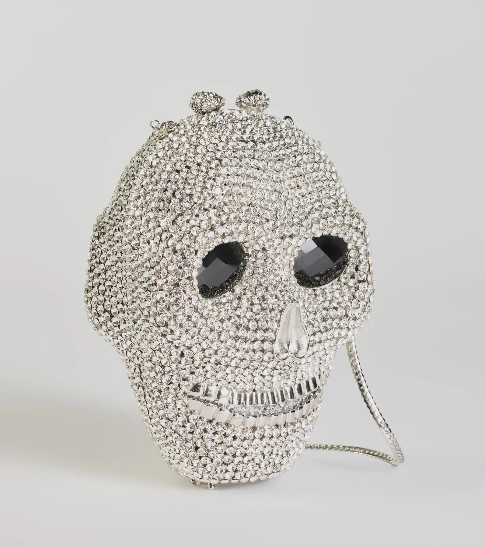 Ultimate Glam Ghoul Rhinestone Skull Clutch - Halloween Essential