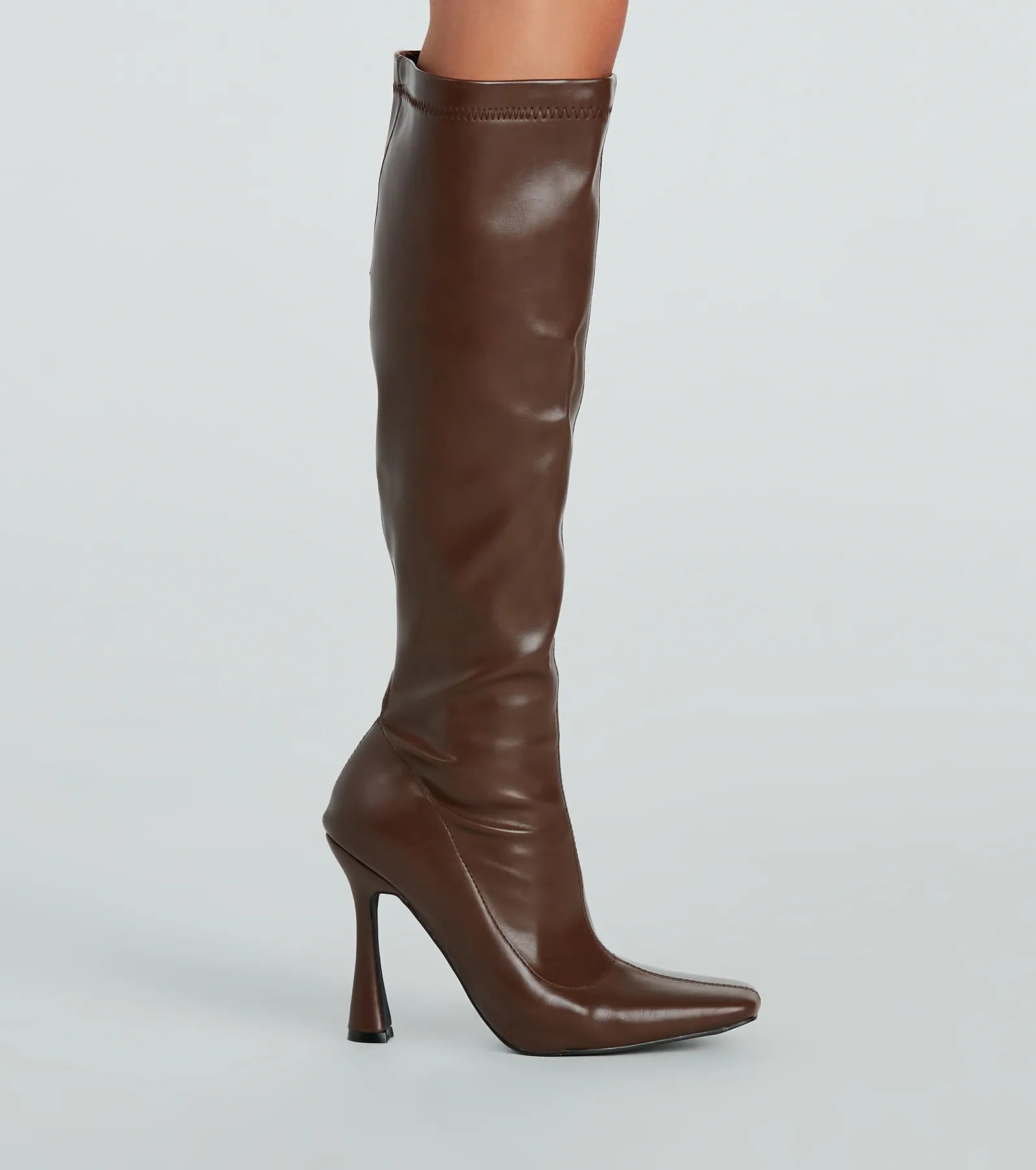 Ultimate Chic Faux Leather Under-The-Knee Boots - Premium Style & Comfort