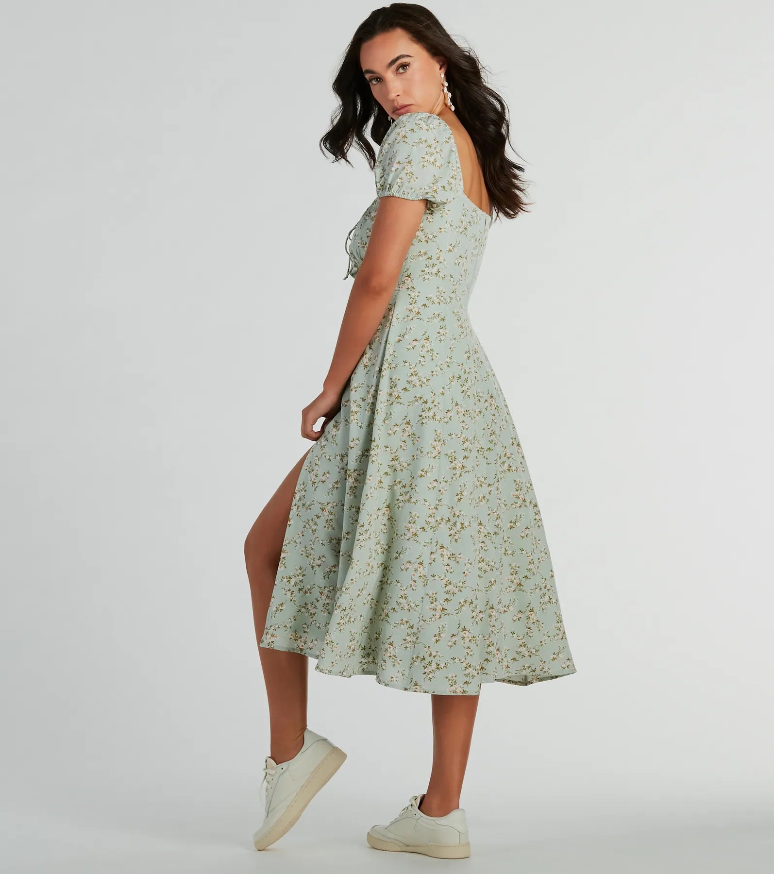 Premium Wildflower A-Line Midi Dress for Every Occasion