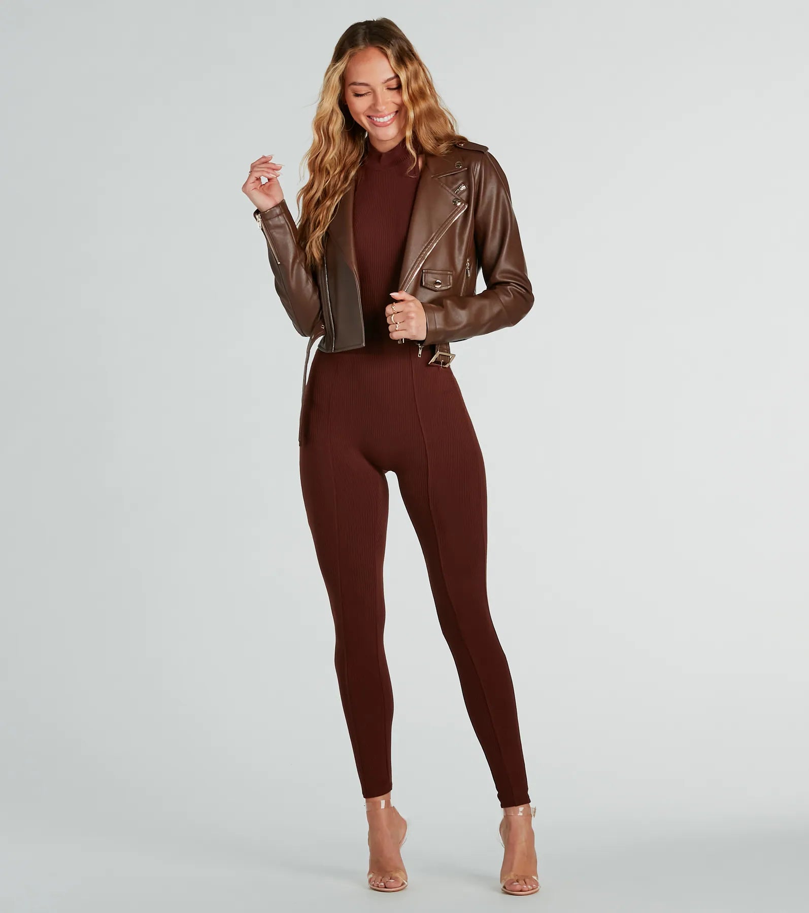 Ultimate Halter Rib Knit Jumpsuit - Lounge & Run Errands in Style