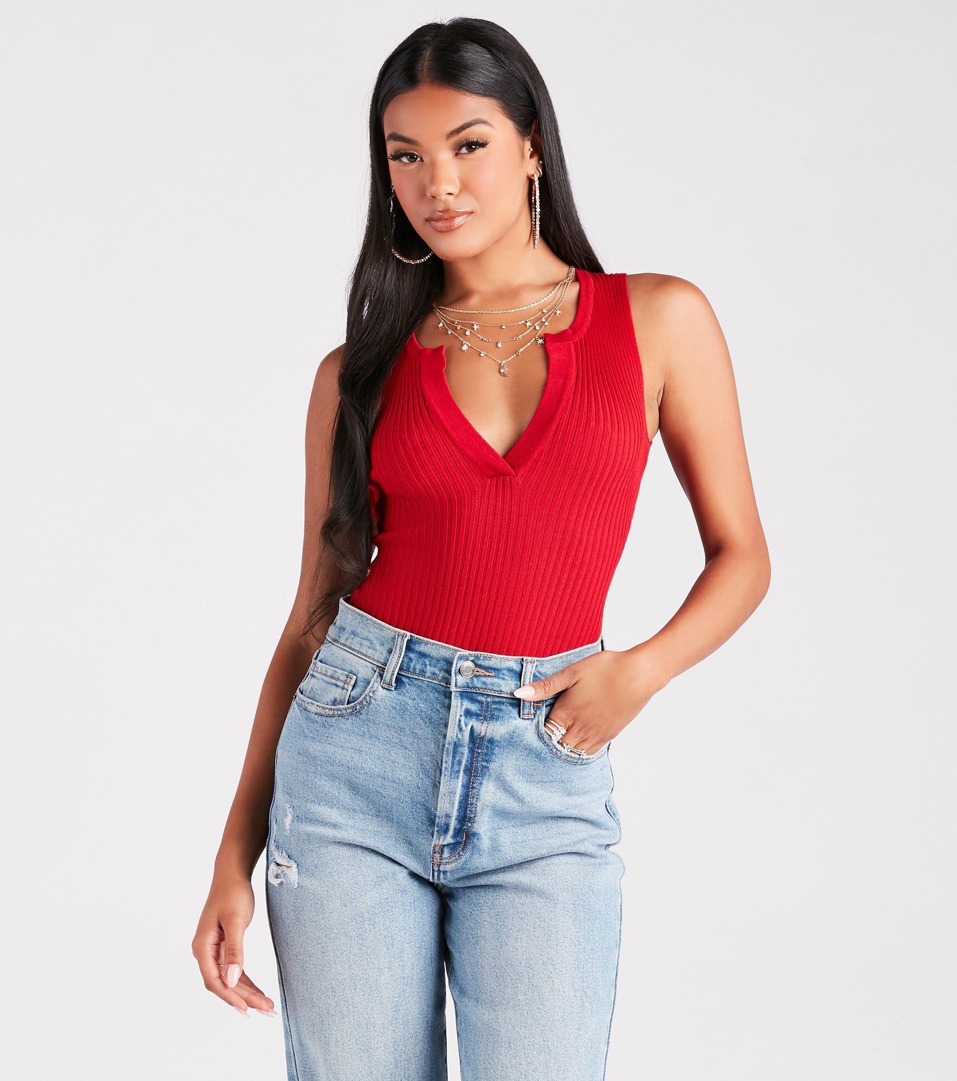 Premium Rib-Knit Bodysuit: Effortless Style & Comfort