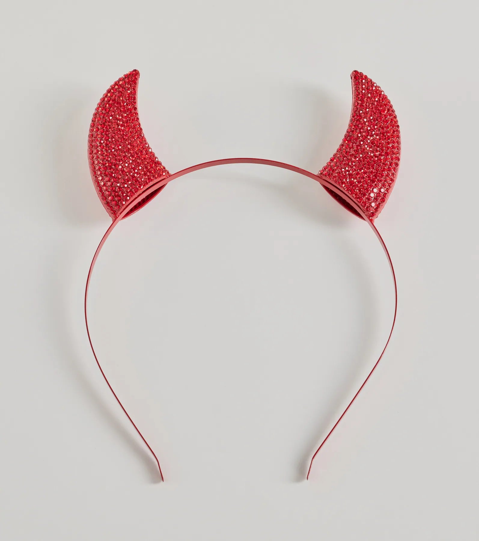 Premium Devil Rhinestone Horn Headband