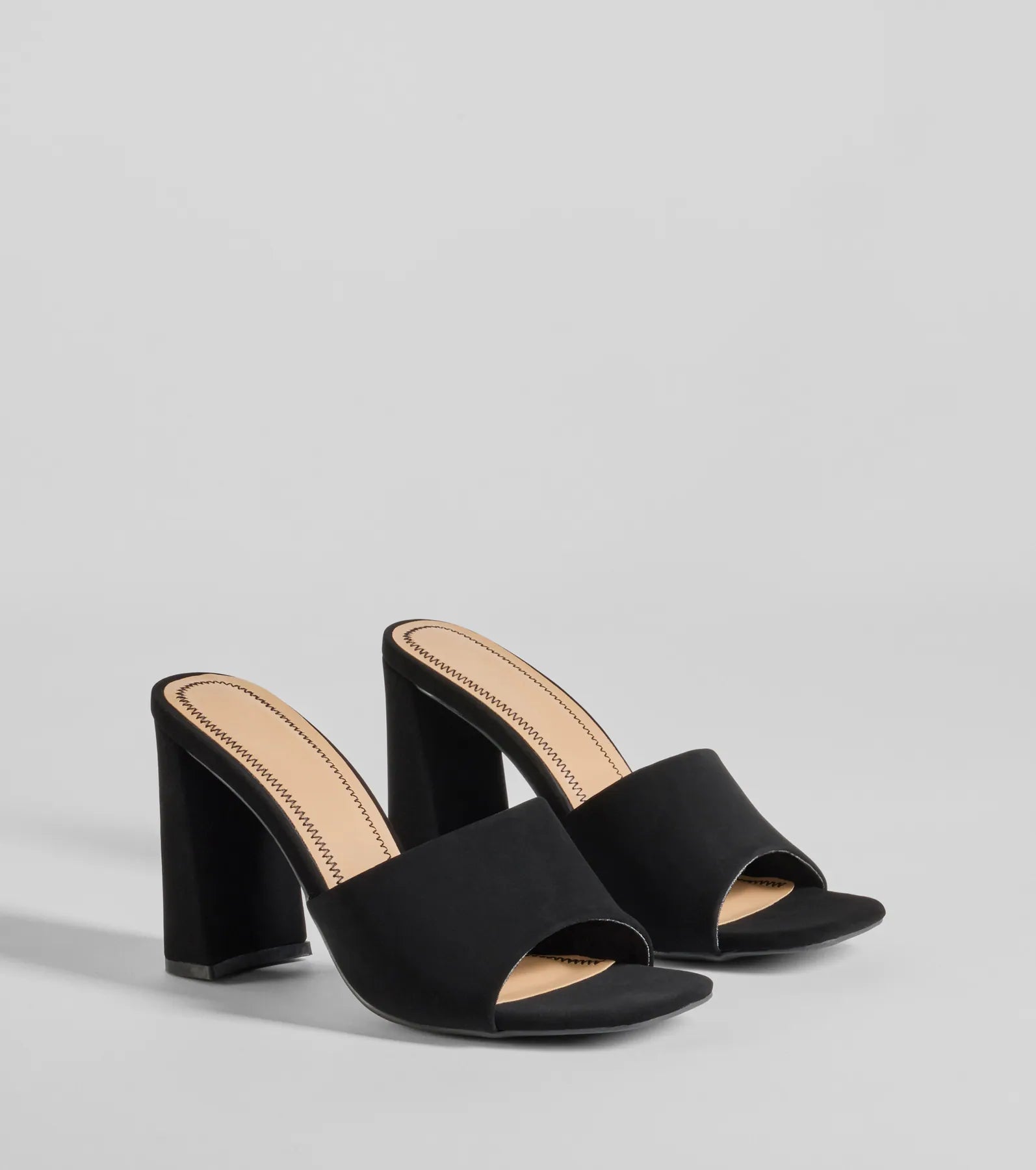 Premium Nubuck Square Toe Block Heels - Ultimate Summer Style