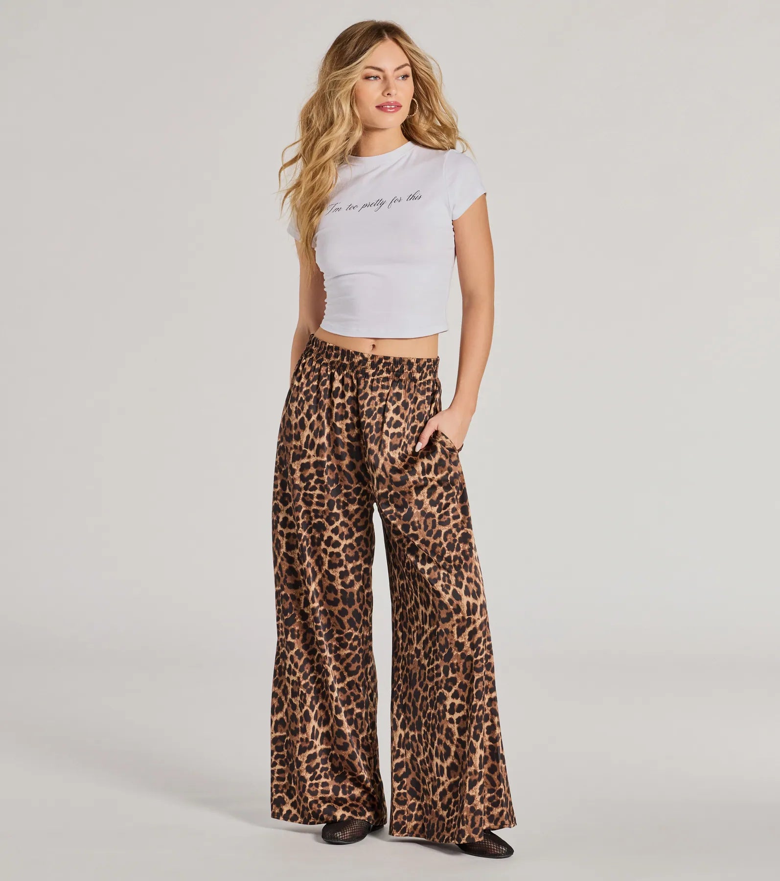 Premium Leopard Print Palazzo Pants - Ultimate Style Statement