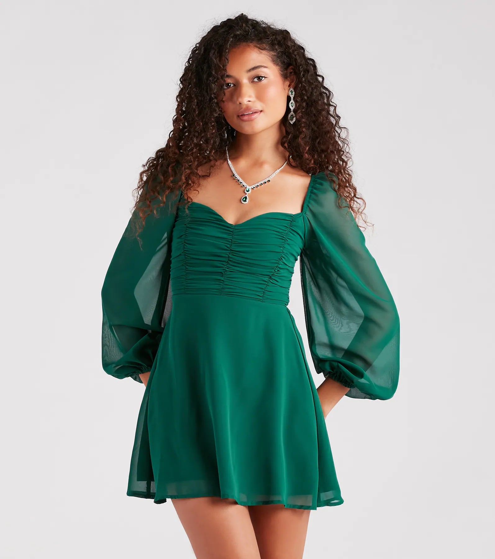 Ultimate Romance Chiffon Skater Dress