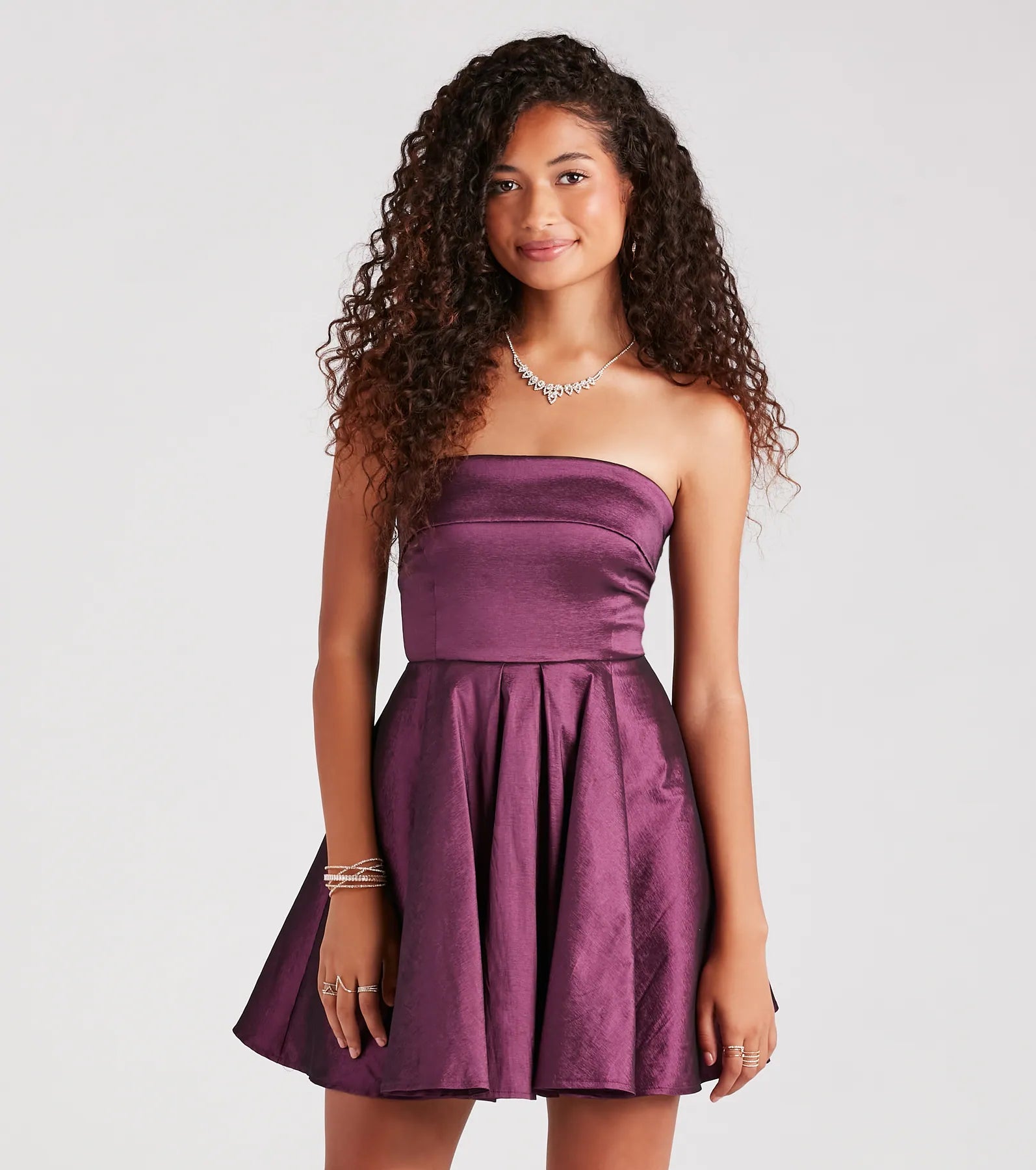 Ultimate Francie Taffeta Strapless Party Dress