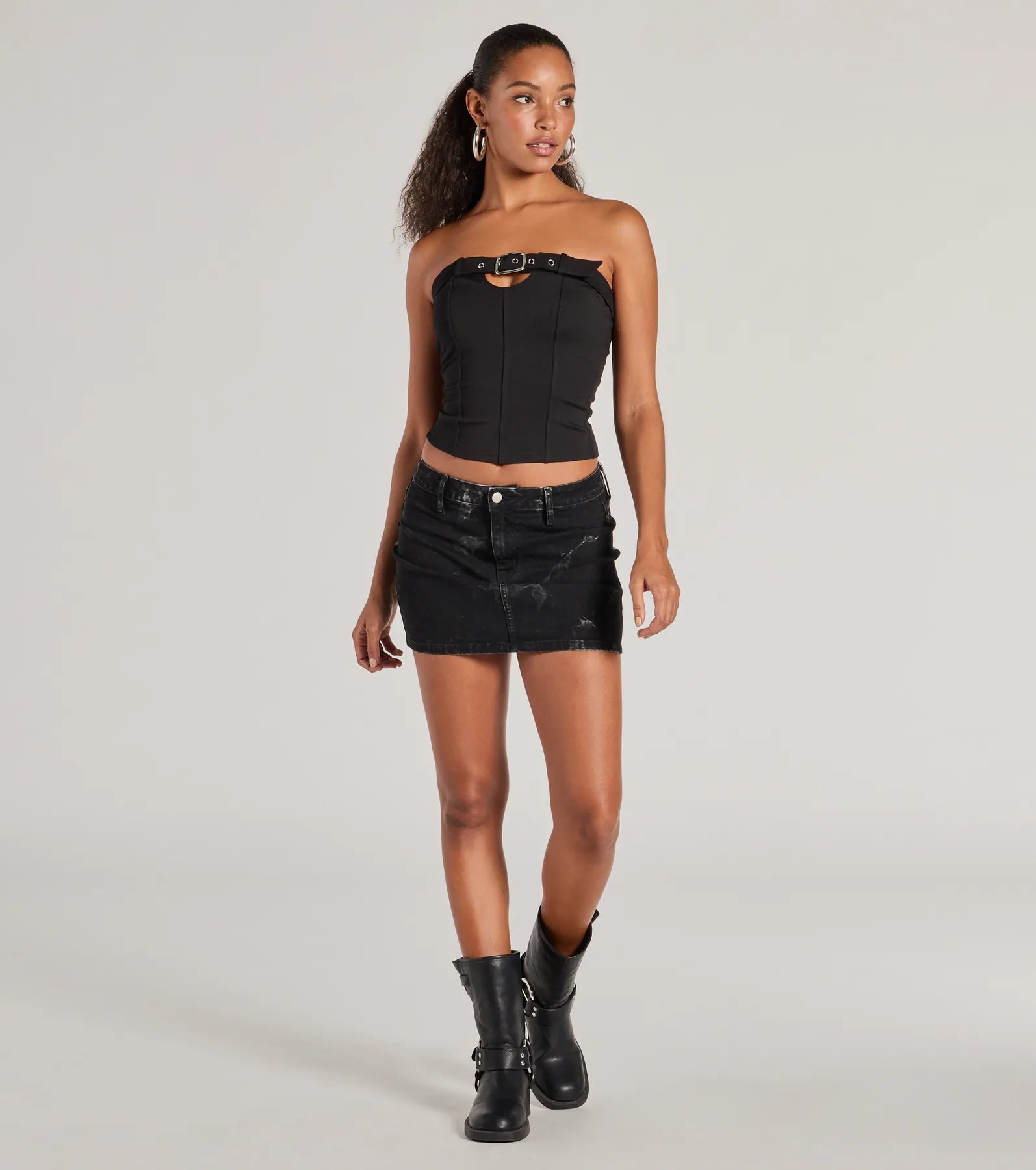 Ultimate Trendy Edge Buckle Strap Tube Top