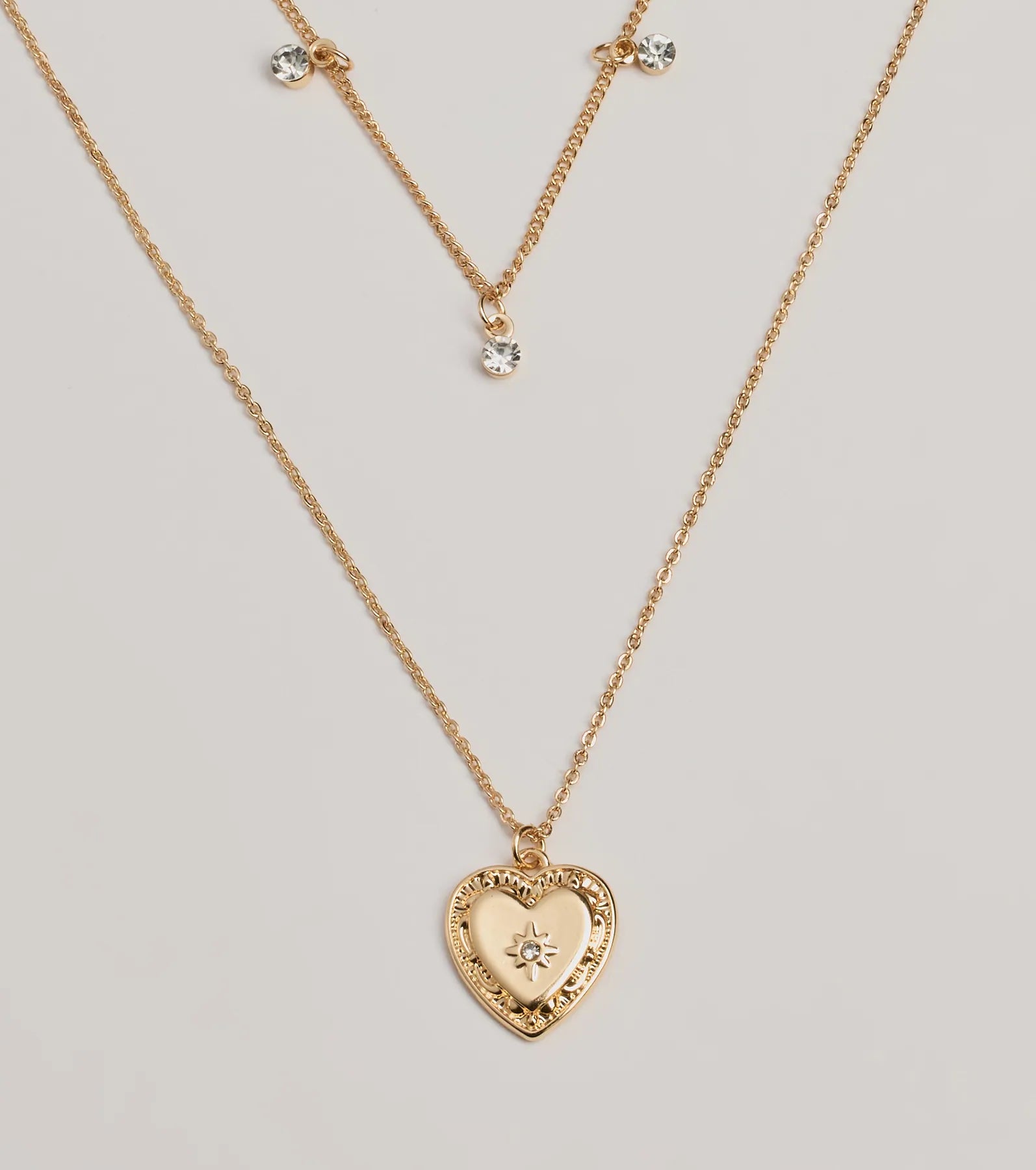 Premium Heart Pendant Layered Necklace - Ultimate Love Statement