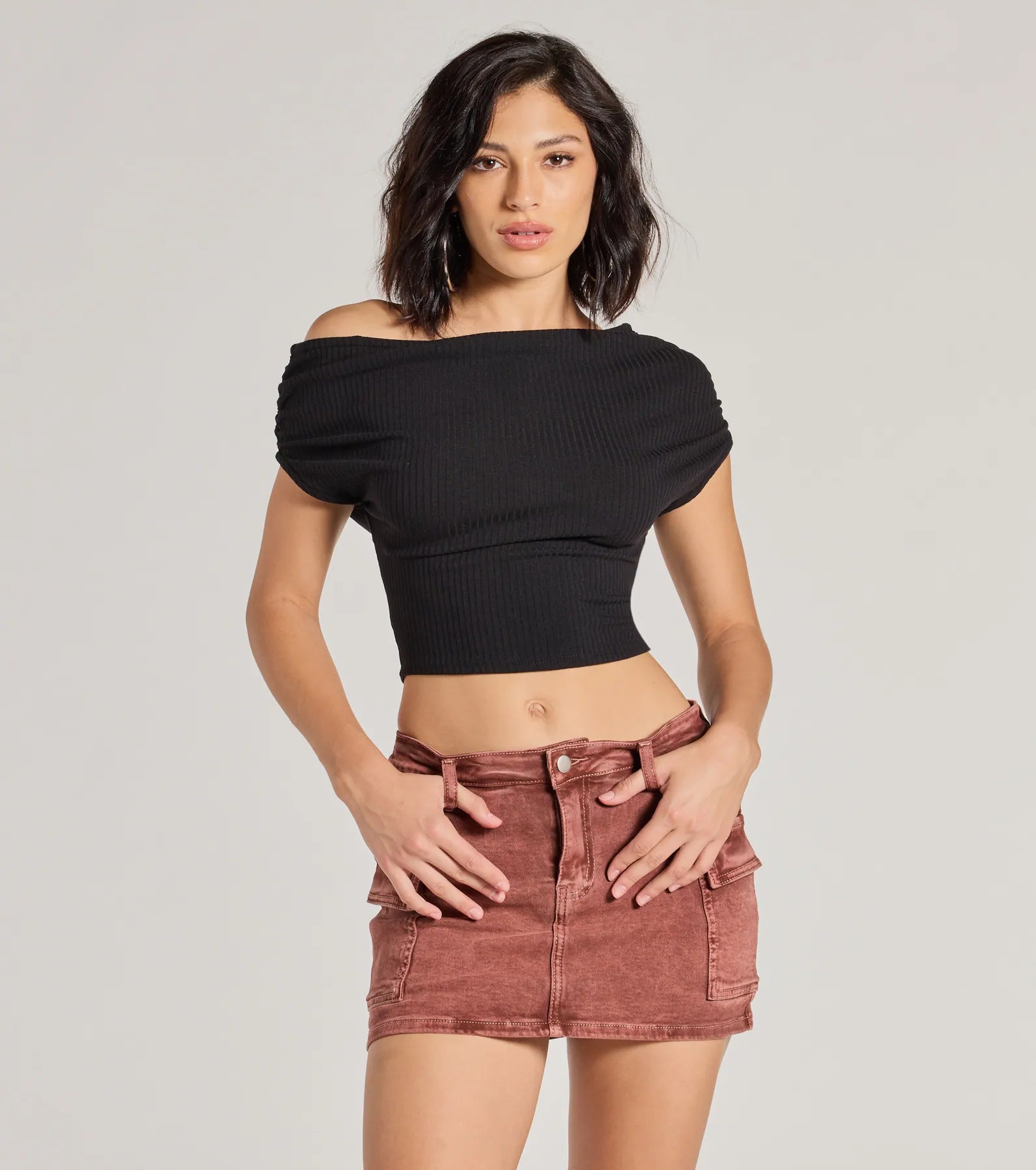 Ultimate Denim Cargo Skort - Mid-Rise Style