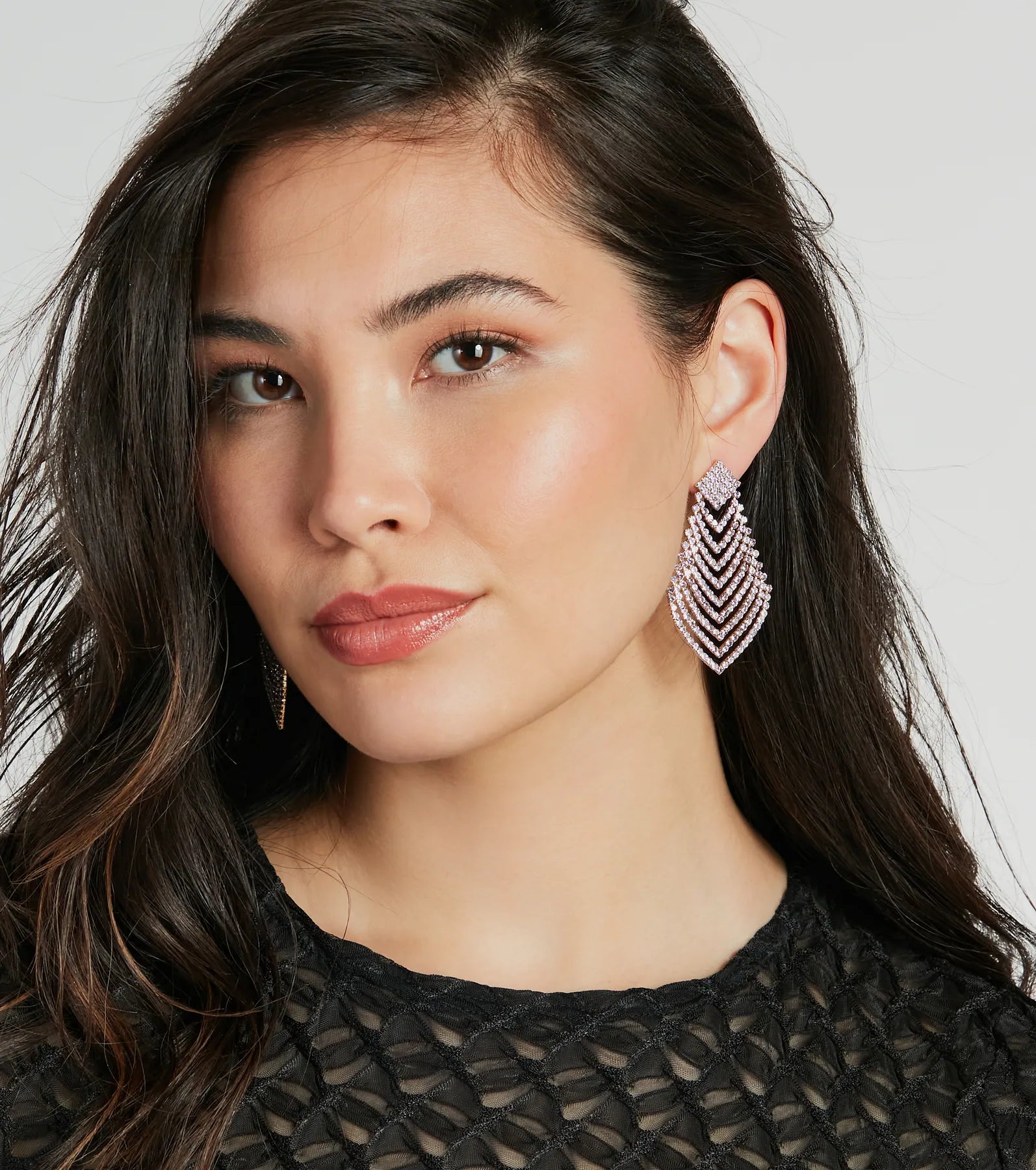 Ultimate Glam Rhinestone Chandelier Earrings