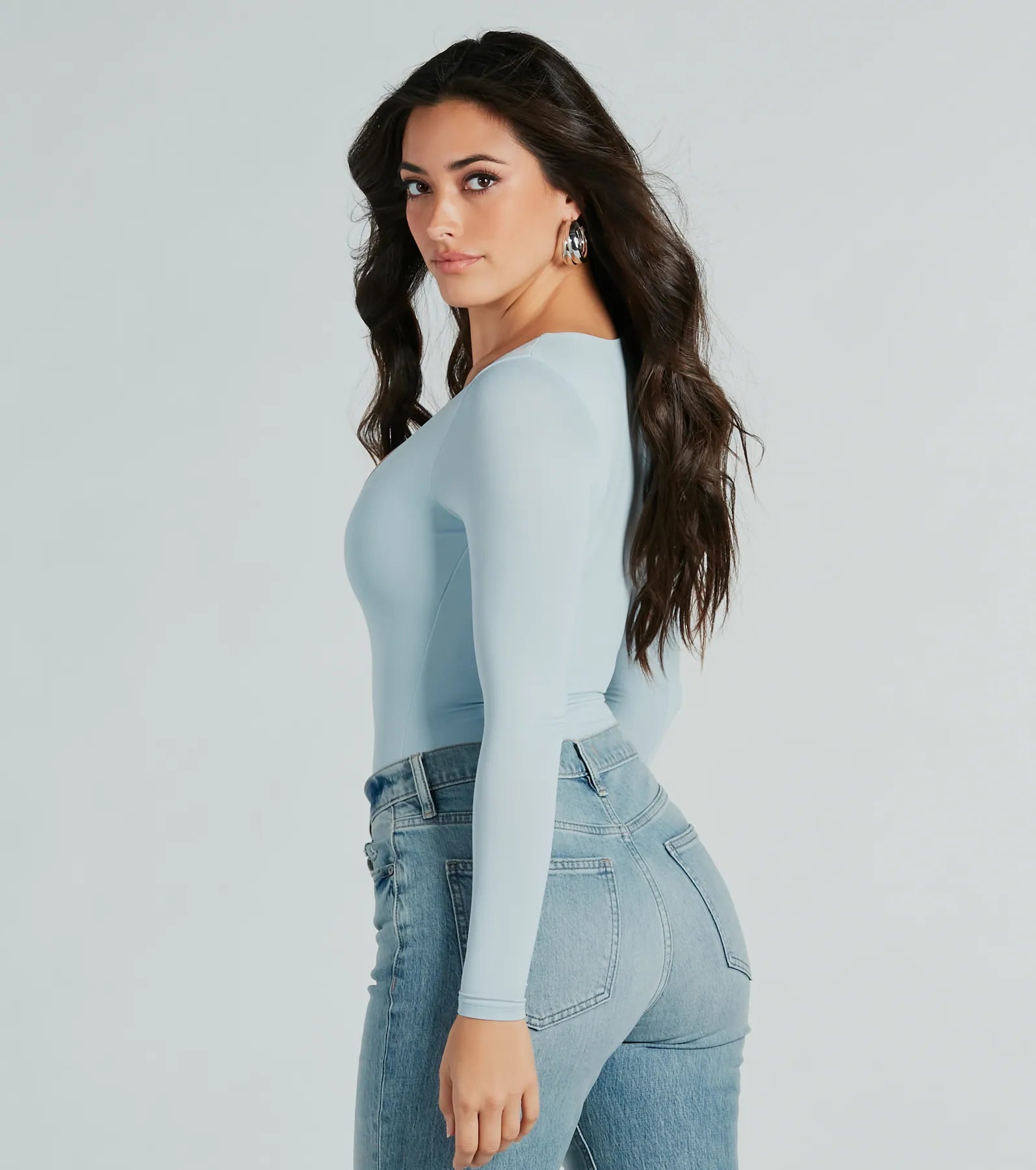 Ultimate Smooth Silhouette V-Neck Bodysuit – All-Season Staple