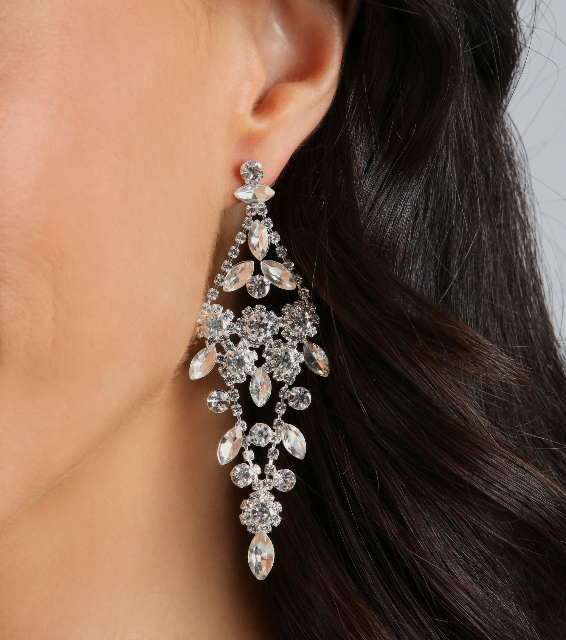 Premium Elegance Rhinestone Chandelier Earrings - Ultimate Sparkle