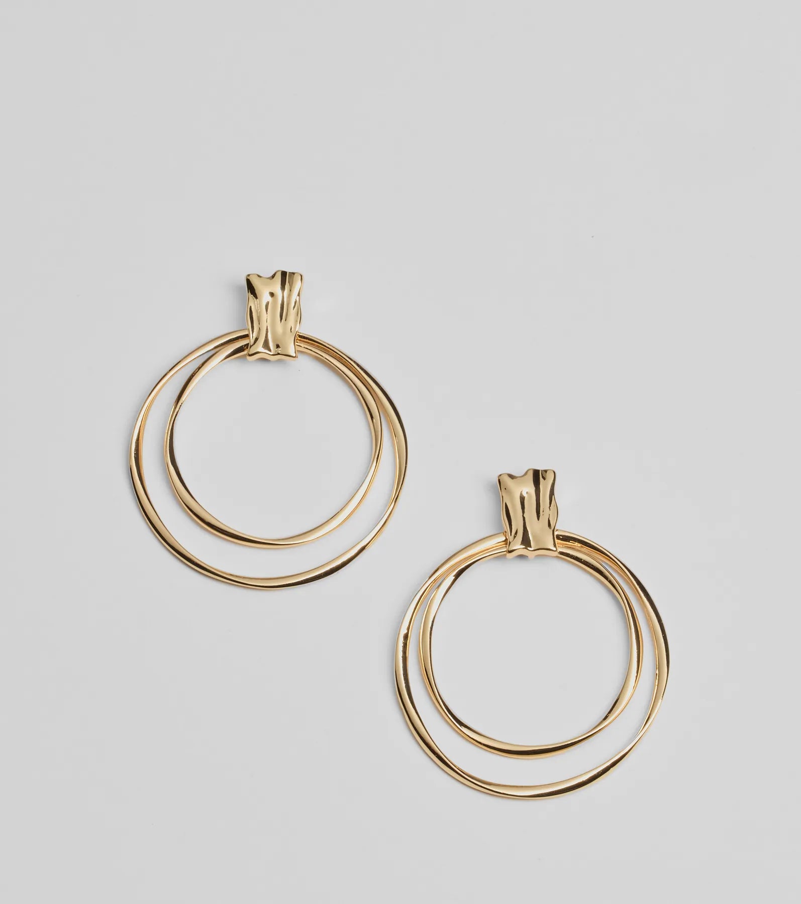 Premium Sleek Shine Hoop Dangle Earrings - Ultimate Style Upgrade