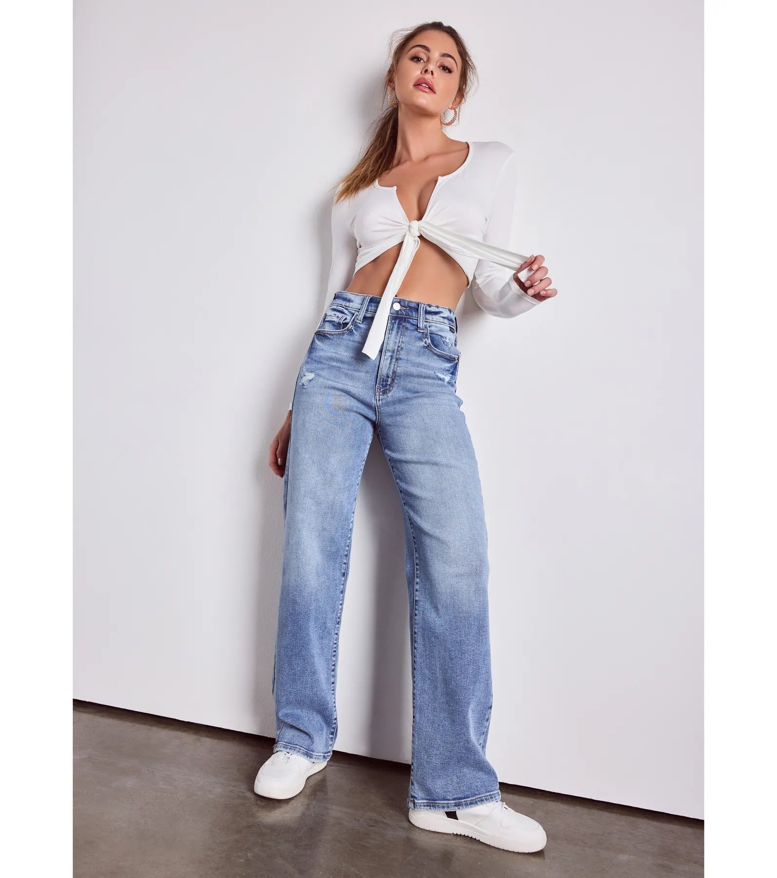 Ultimate Comfort High-Rise Straight-Leg Denim Jeans