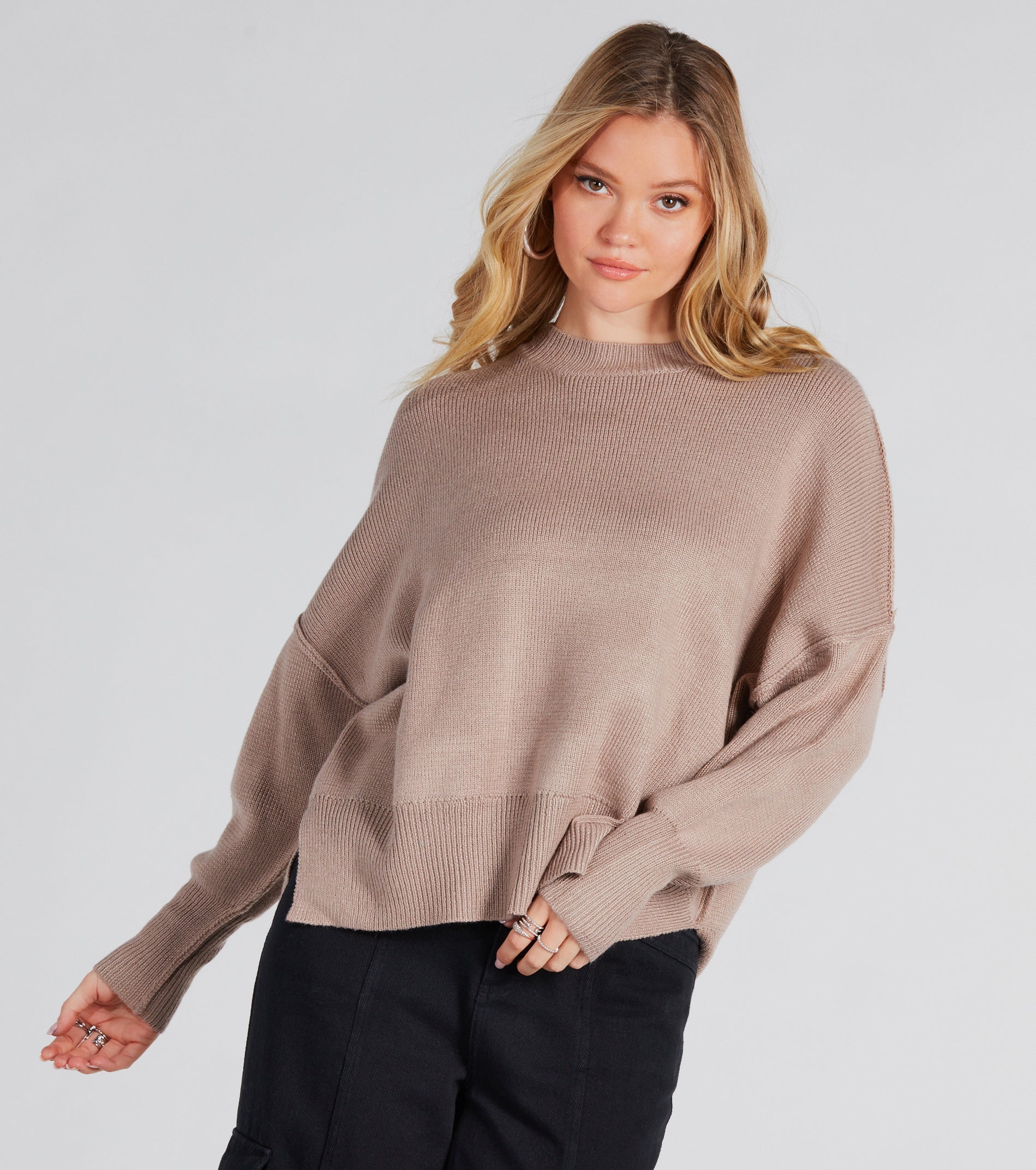 Ultimate Comfort Oversized Pullover Sweater - Good Vibes Collection