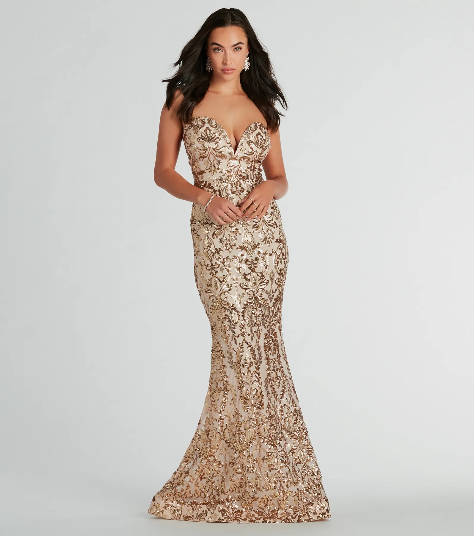 Ultimate Leighton Sequin Mermaid Gown for Black Tie Events