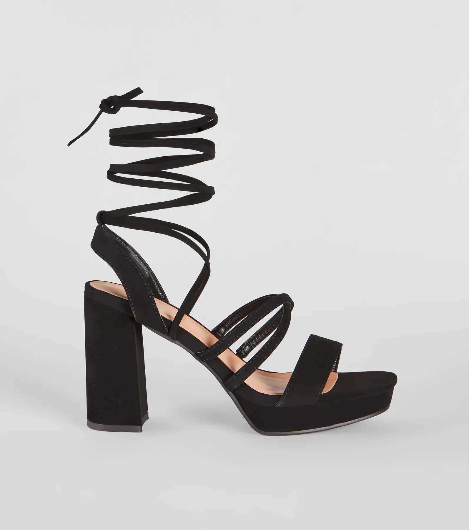 Ultimate Drama Alert Lace-Up Platform Heels - Premium Style