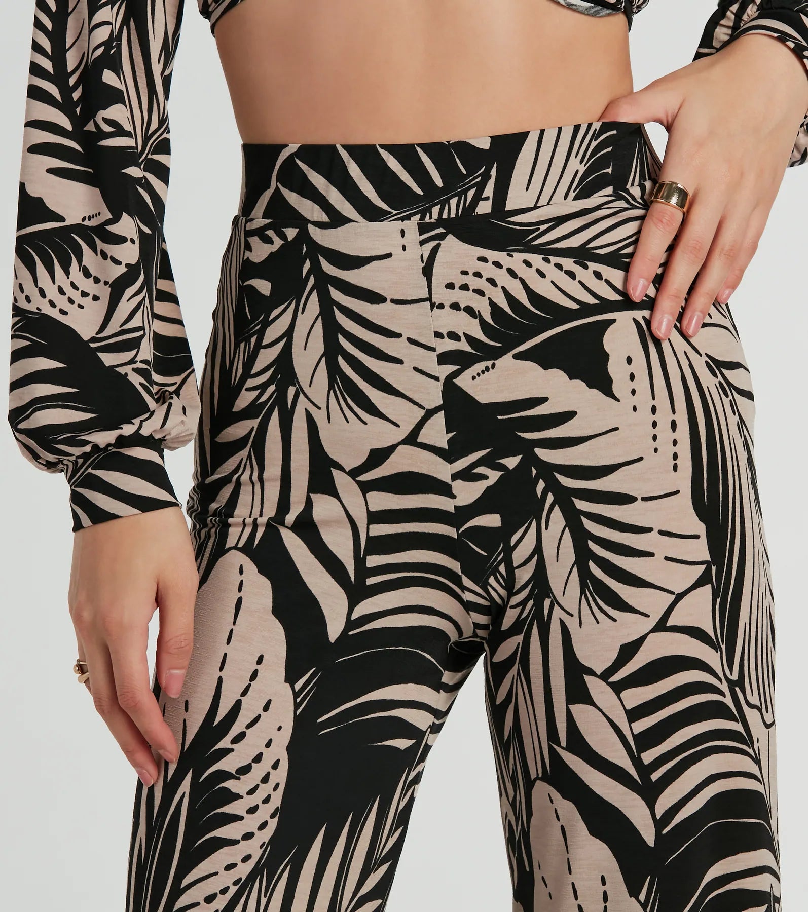 Premium Tropical Day Dream Wide-Leg Pants – Ultimate Vacation Style