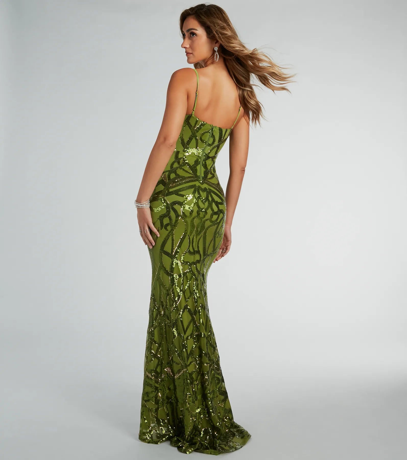 Premium Sielle Sequin Mermaid Evening Gown