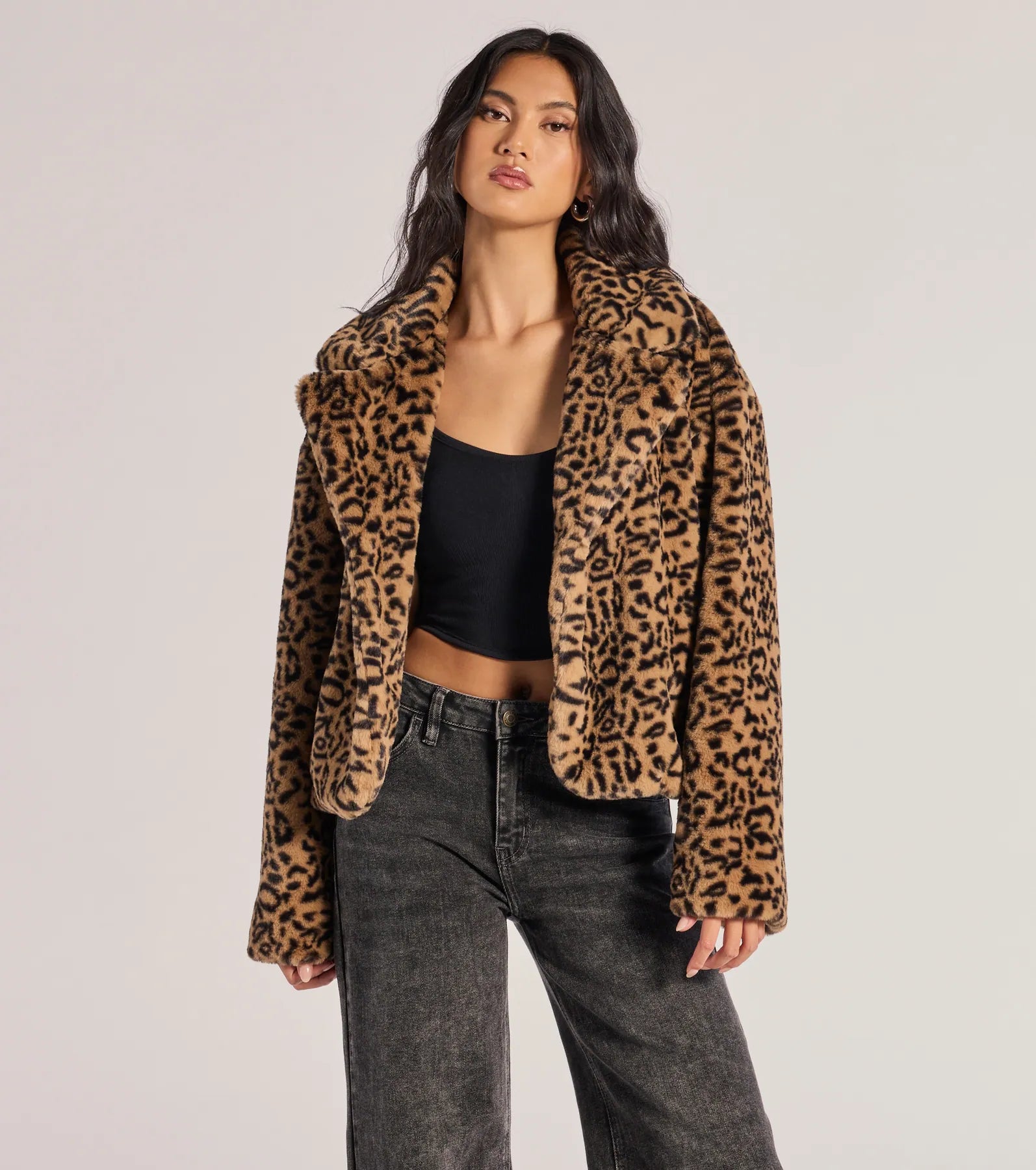 Ultimate Luxe Glam Leopard Print Faux Fur Jacket - Premium Style Upgrade