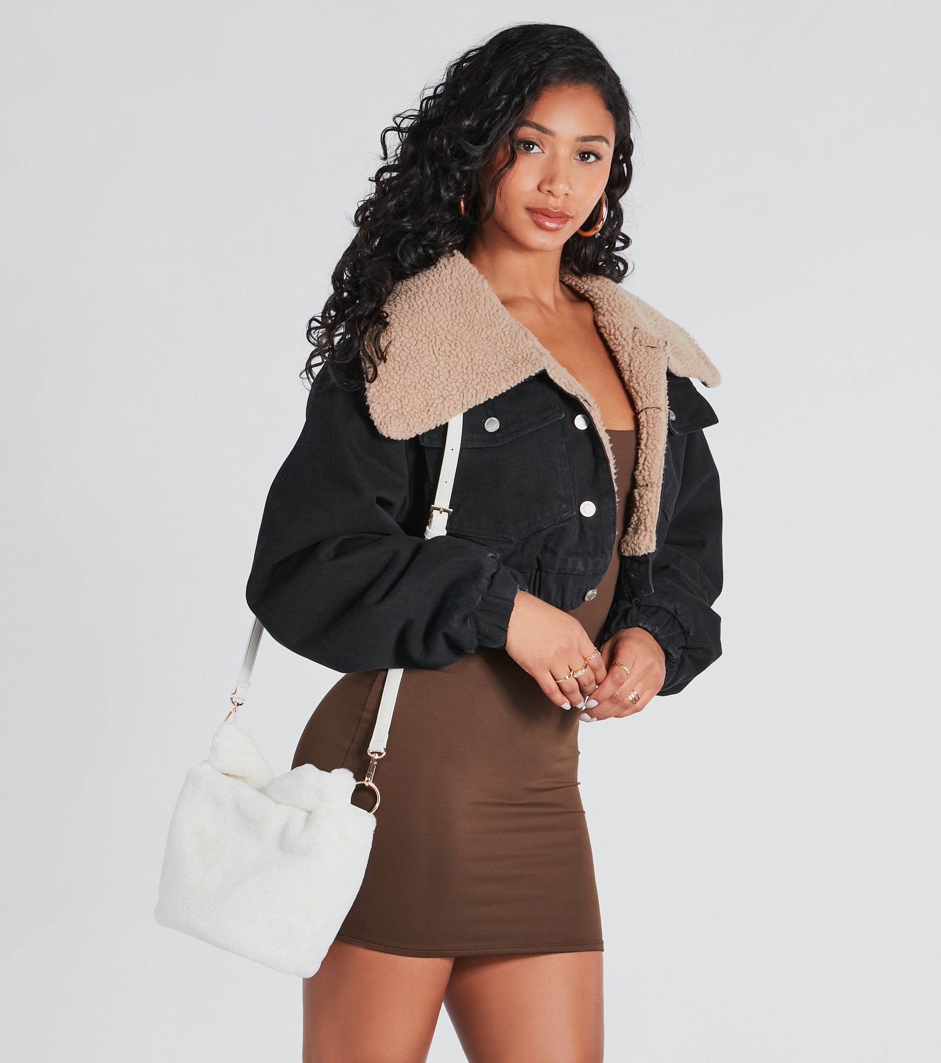 Ultimate It Girl Faux Fur Bucket Bag - Premium Style & Function