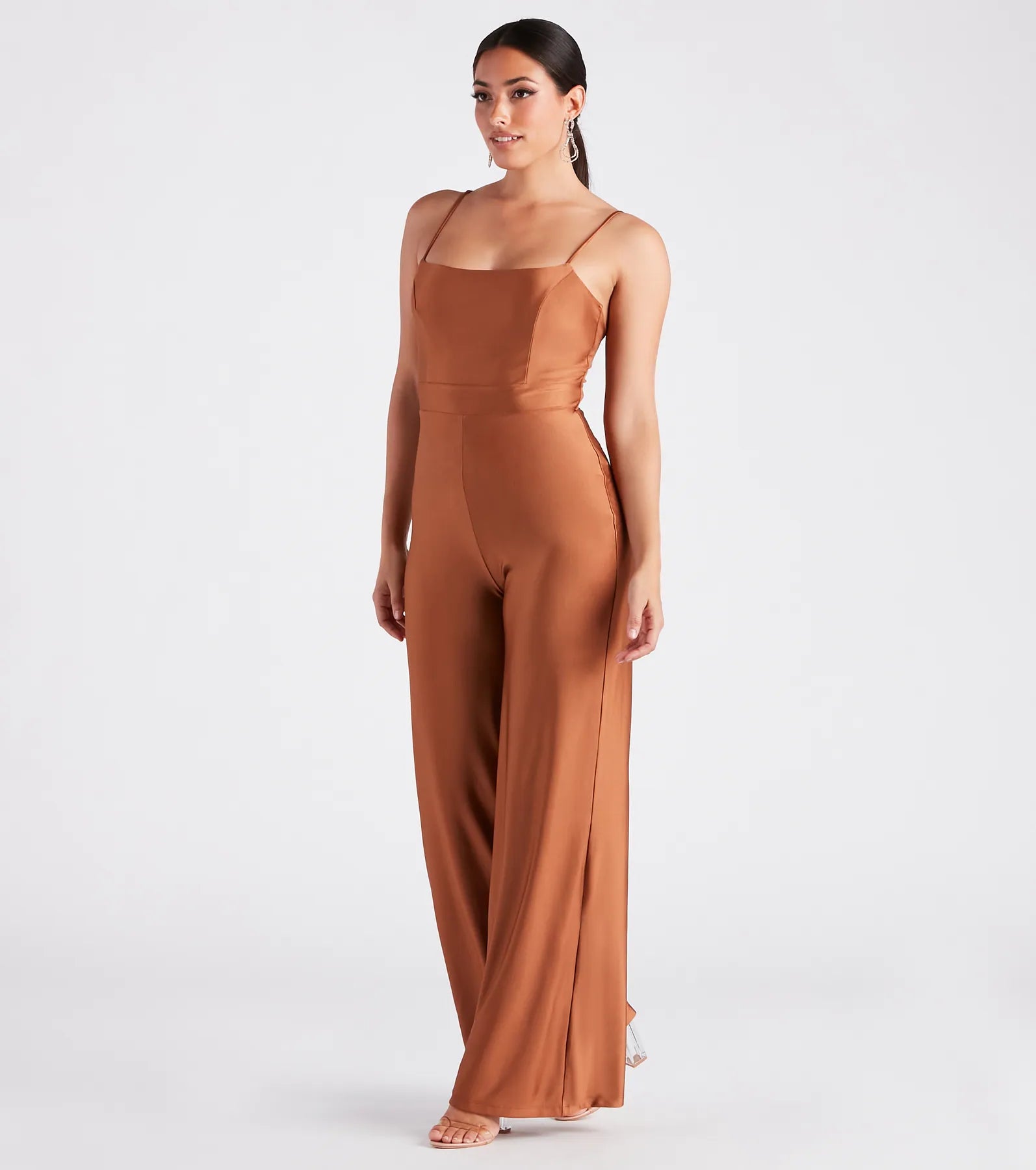 Ultimate Glam Wide-Leg Jumpsuit - Sleek & Stylish