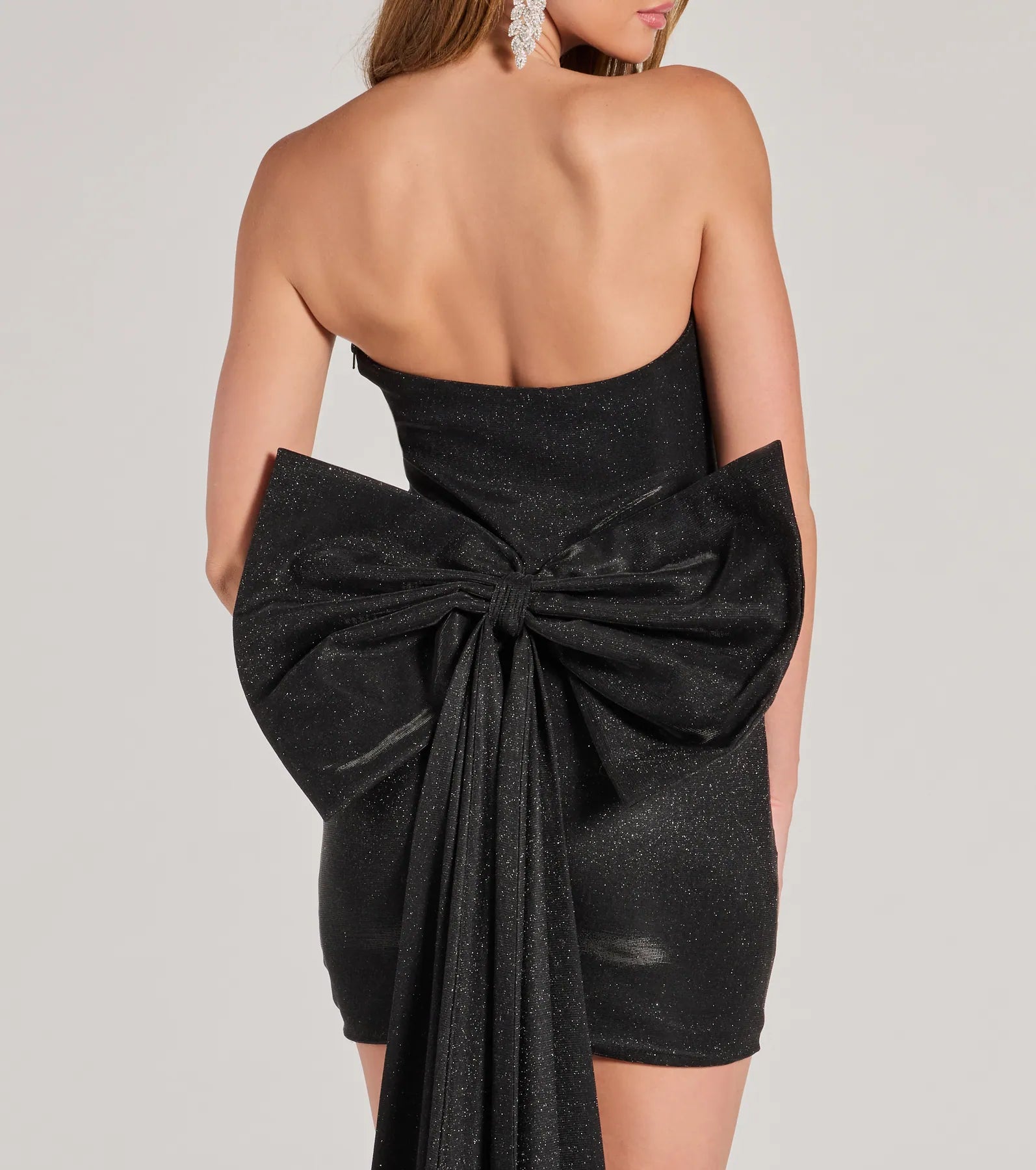 Ultimate Glam Marcy Bow Mini Dress