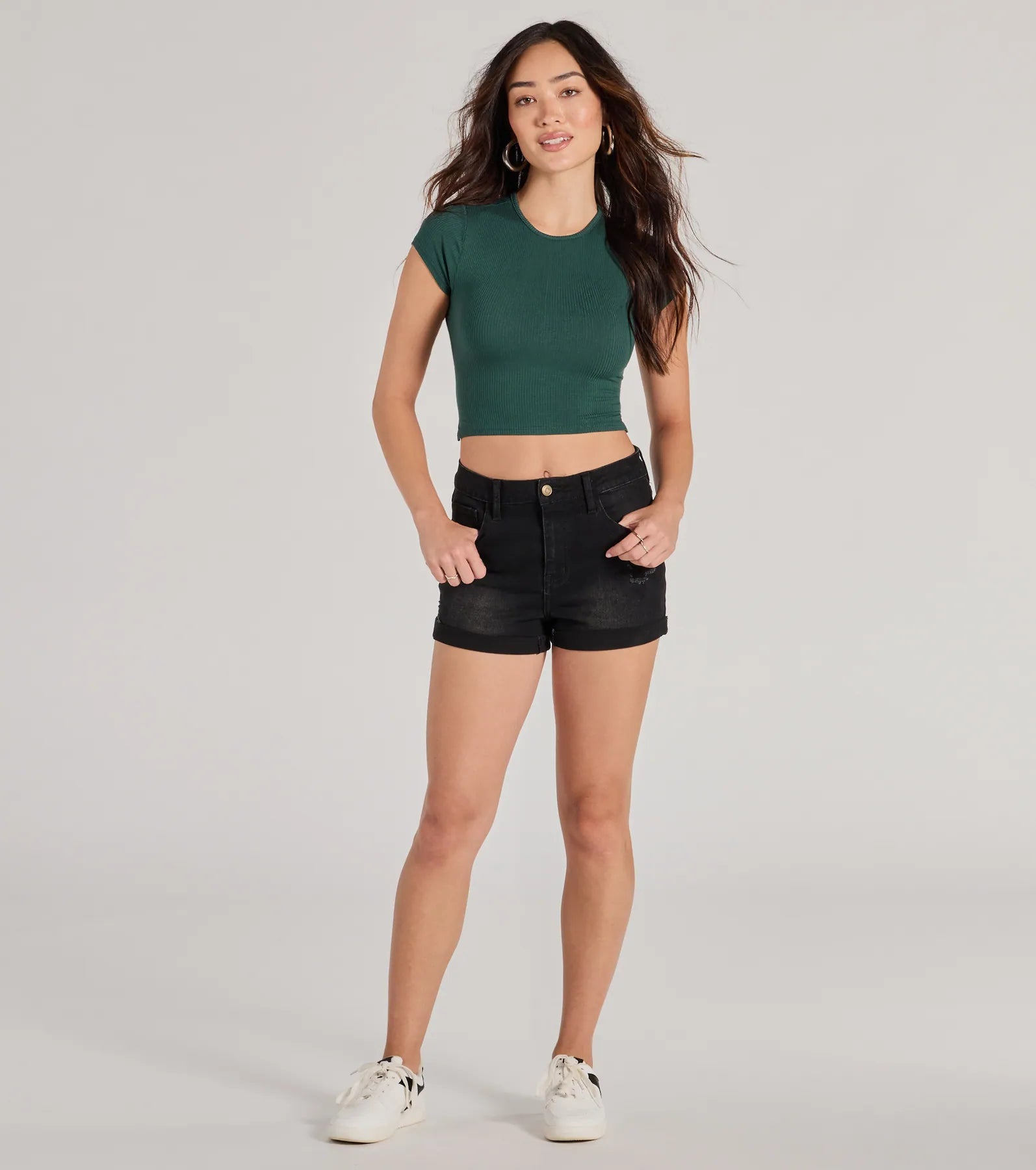 Ultimate Strappy Back Ribbed Crop Top