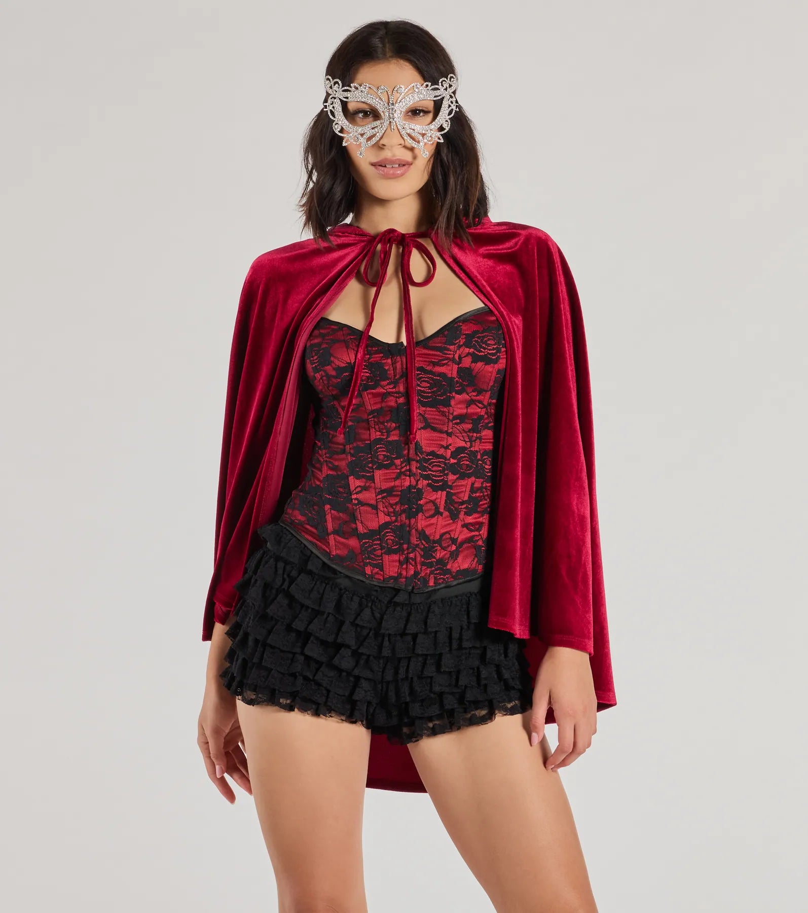 Ultimate Velvet Hooded Cape - Spooky & Sultry Style