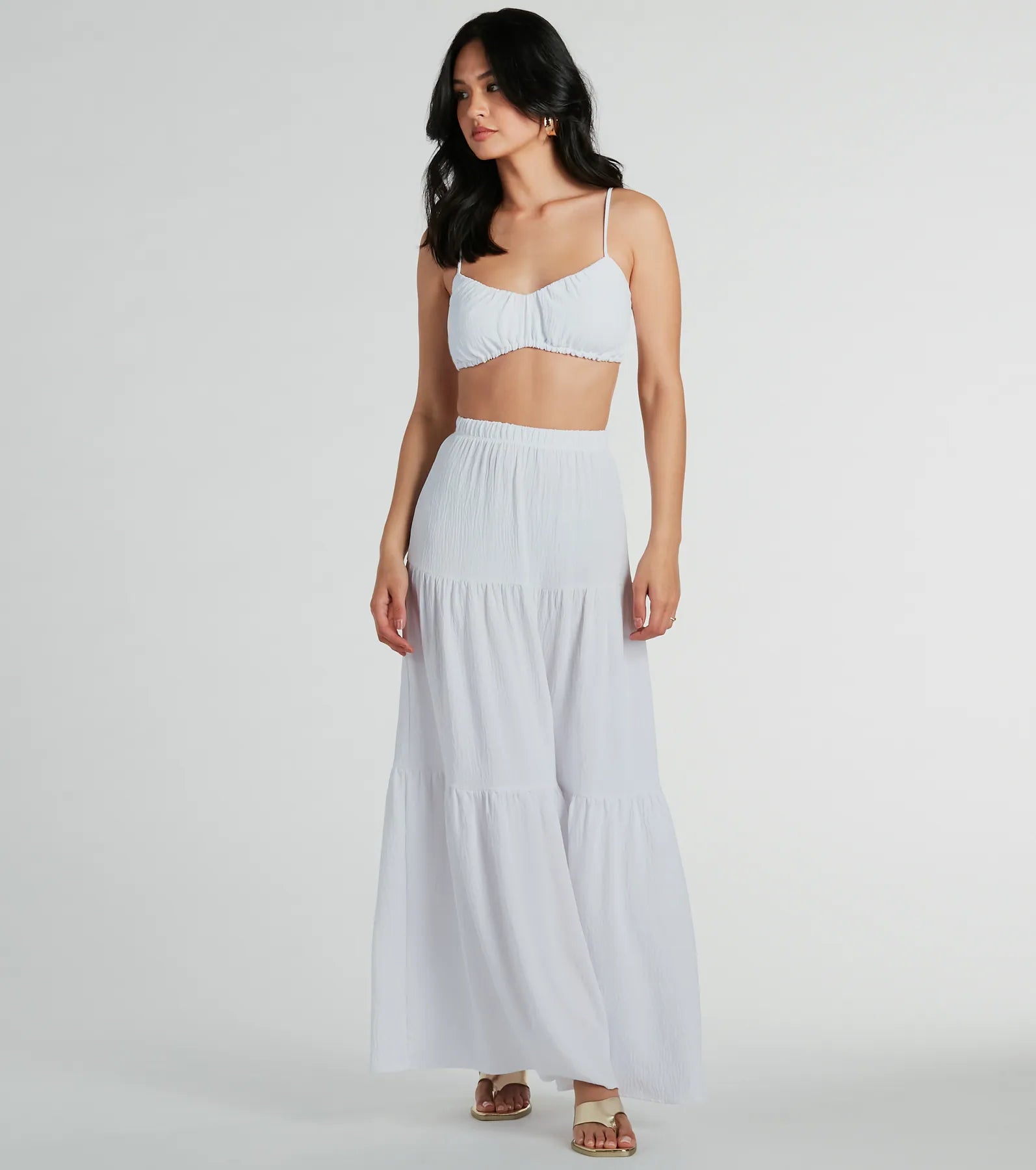 Ultimate Flawless Duo Tiered Maxi Skirt - Premium Vacation Essential