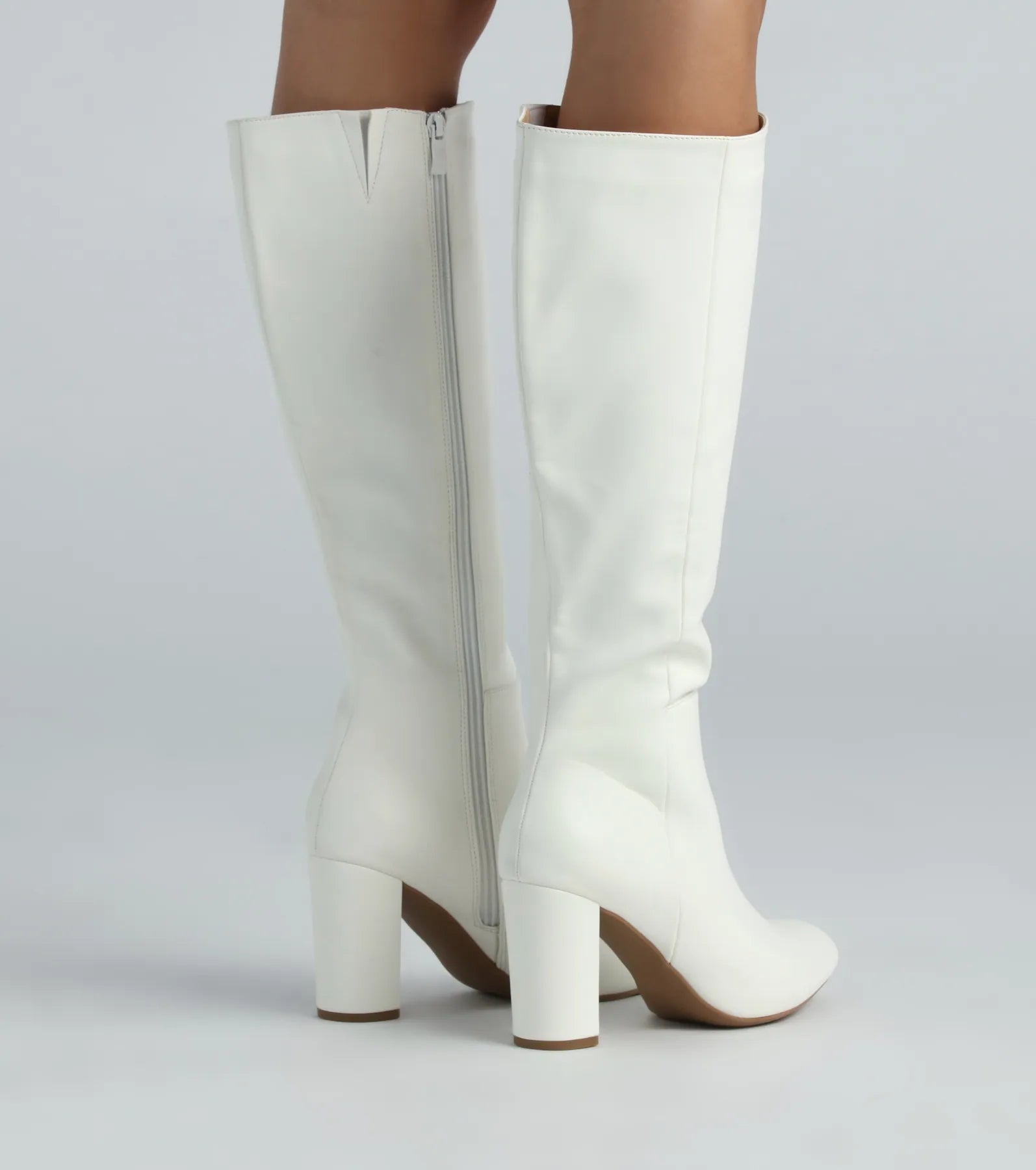 Ultimate Chic Under-The-Knee Boots - Premium Faux Leather