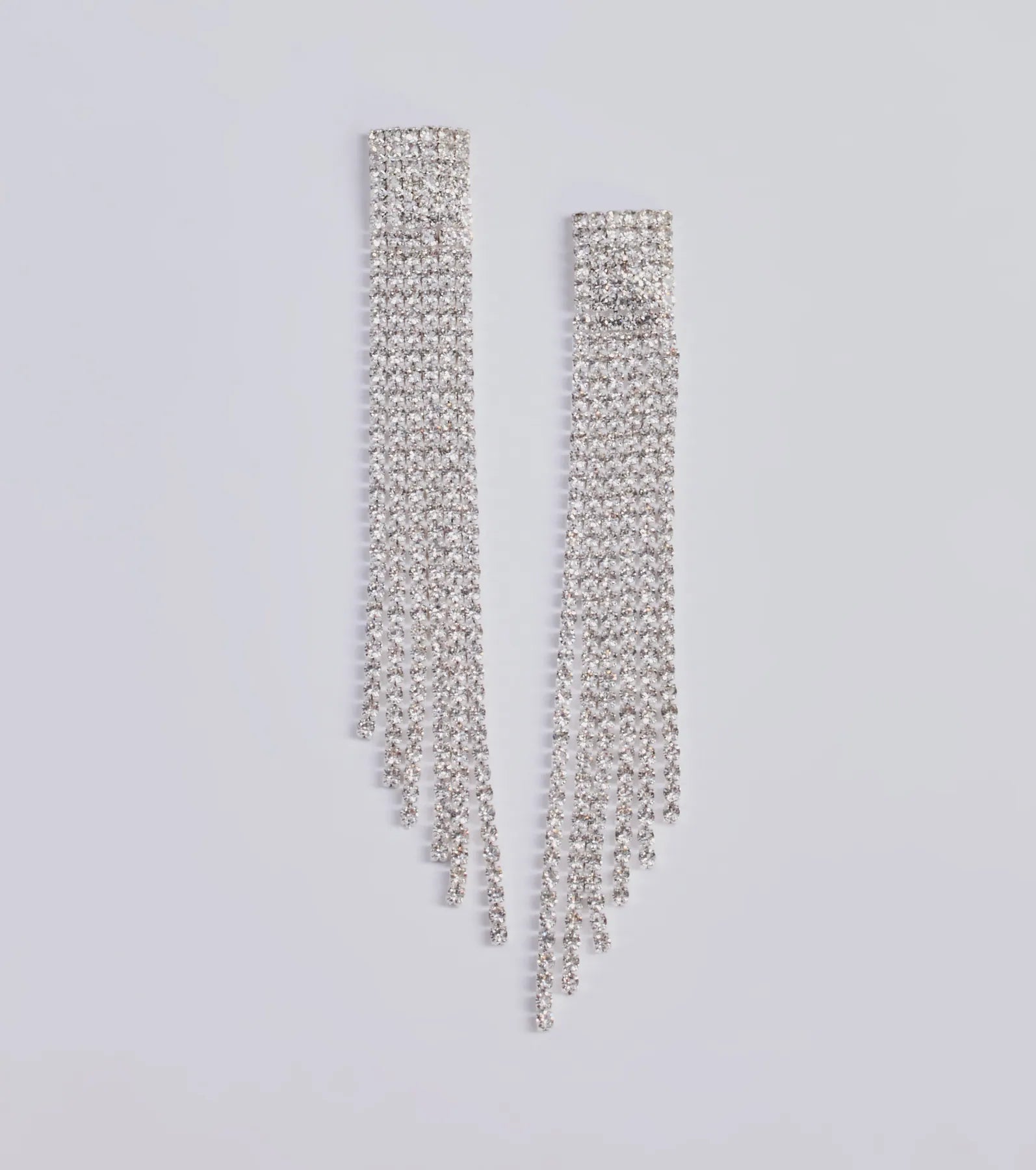 Premium Rhinestone Fringe Earrings - Ultimate Glamour