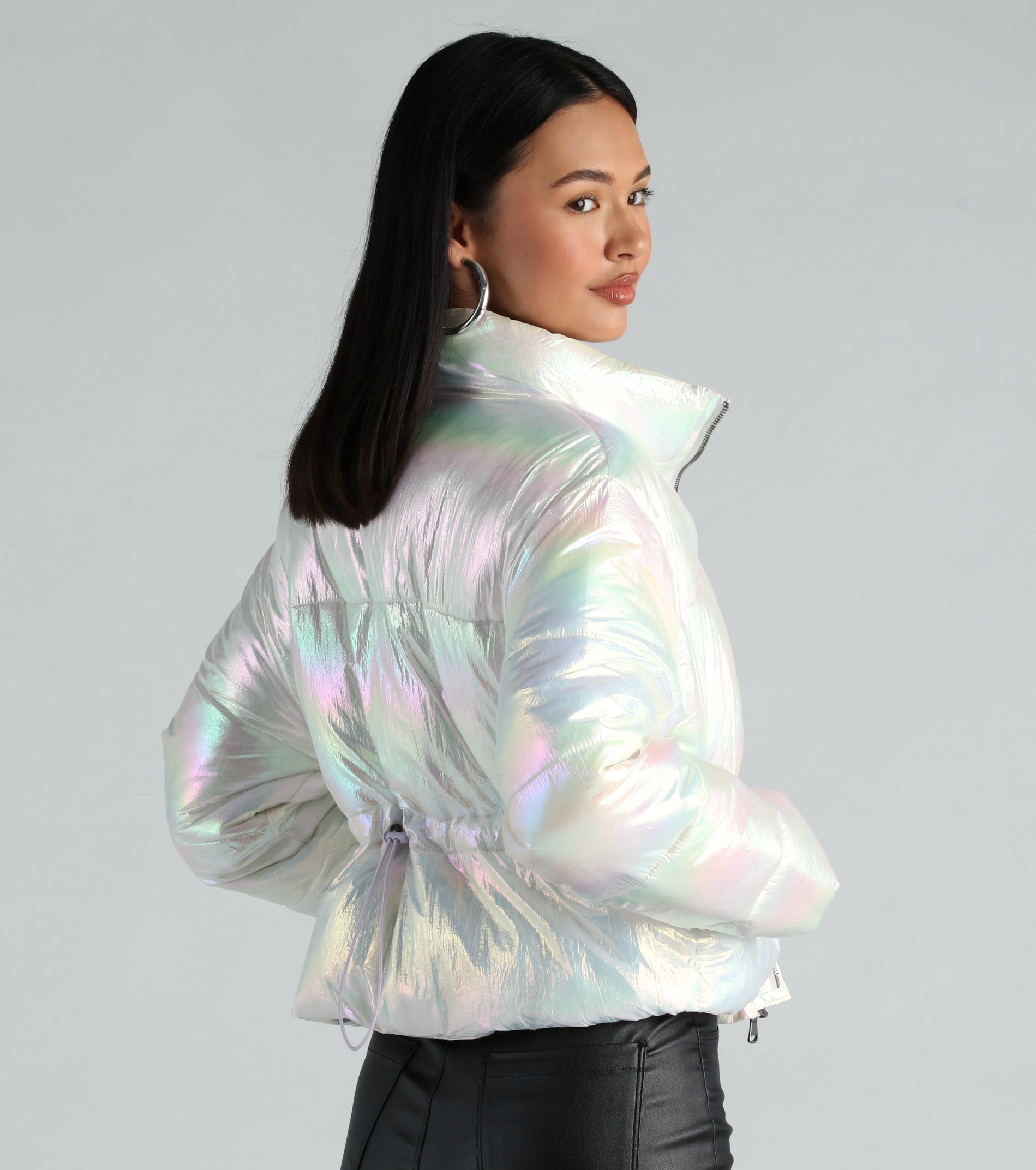 Ultimate Chromatic Babe Cropped Puffer Jacket