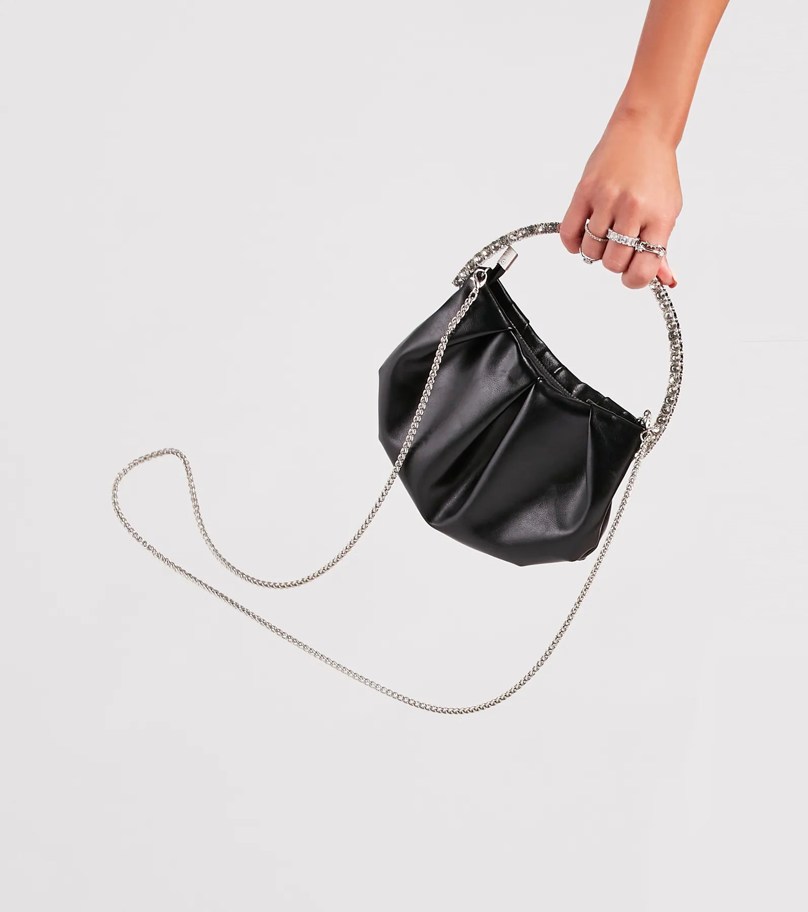 Premium Glam Girl On-The-Go Top Handle Bag